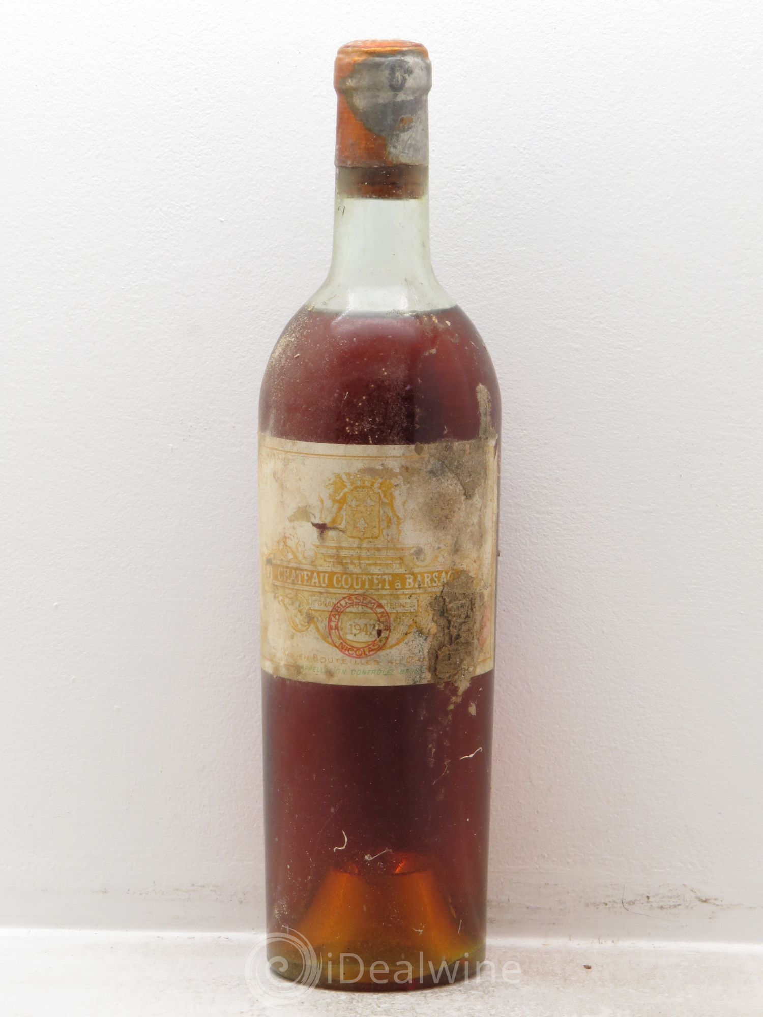 Château Coutet 1er Grand Cru Classé 1947 - Lotto di 1 bottiglia - 0