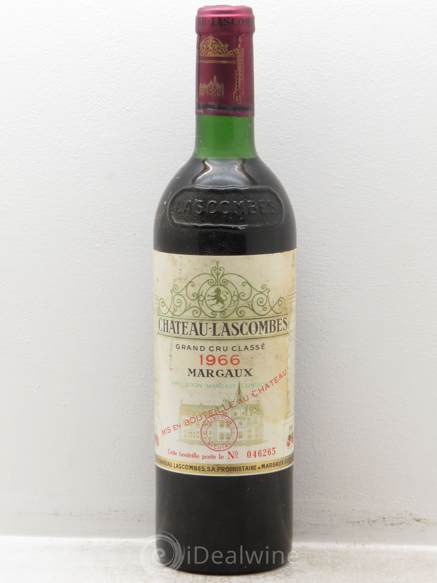 Château Lascombes 2ème Grand Cru Classé 1966 - Lot de 1 bouteille - 0
