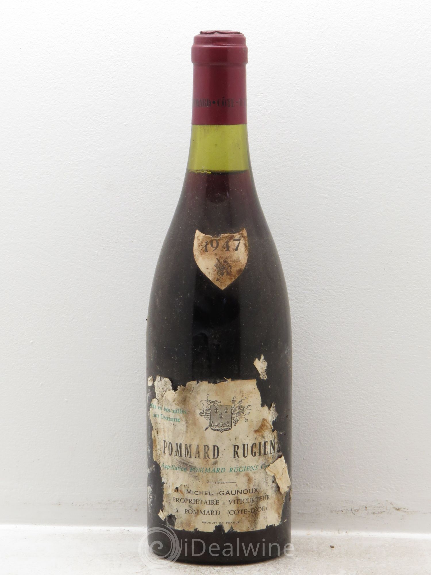 Pommard 1er Cru Rugiens François Gaunoux (Domaine) 1947 - Lot de 1 bouteille - 0