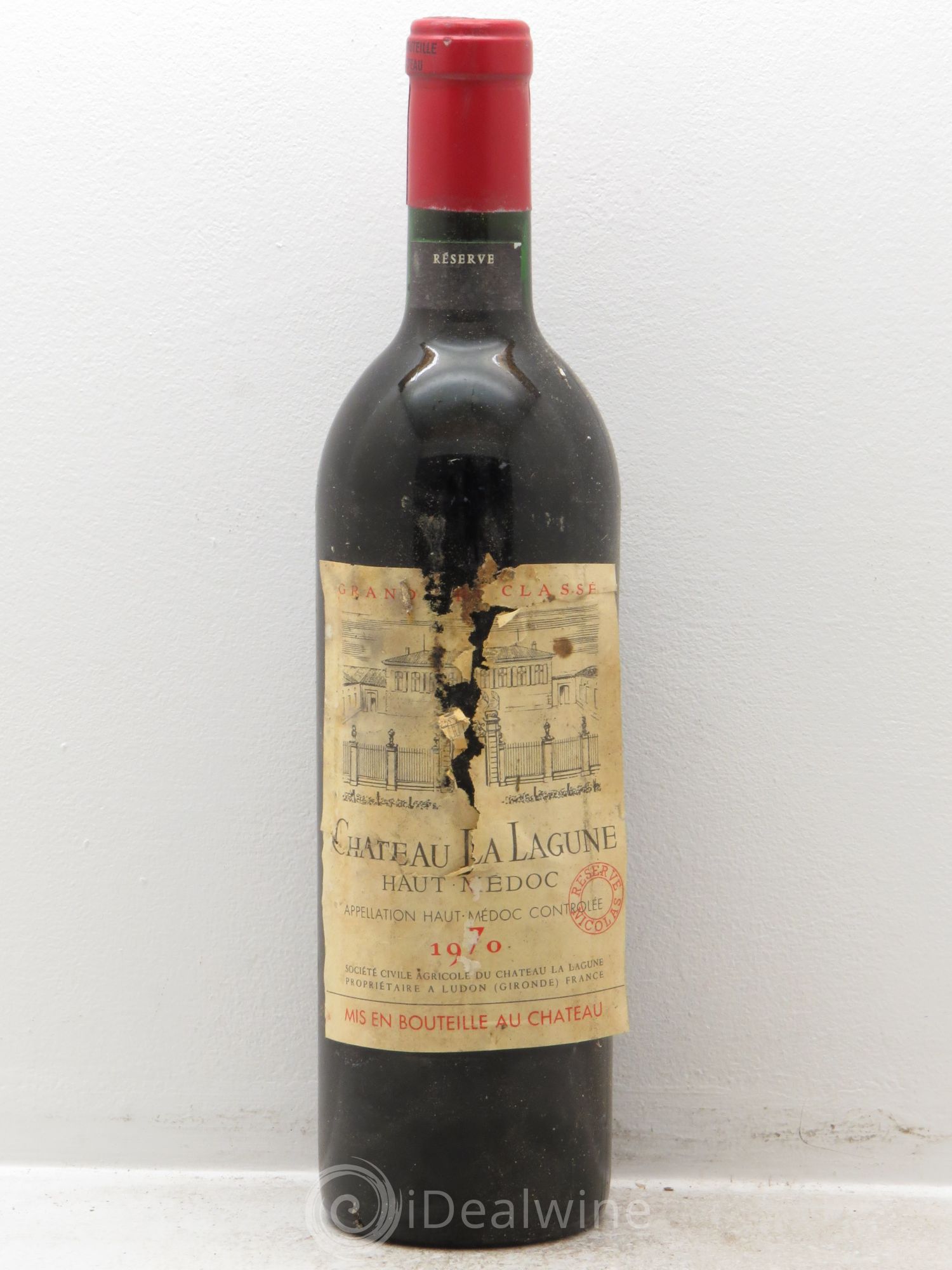 Château la Lagune 3ème Grand Cru Classé 1970 - Lot de 1 bouteille - 0