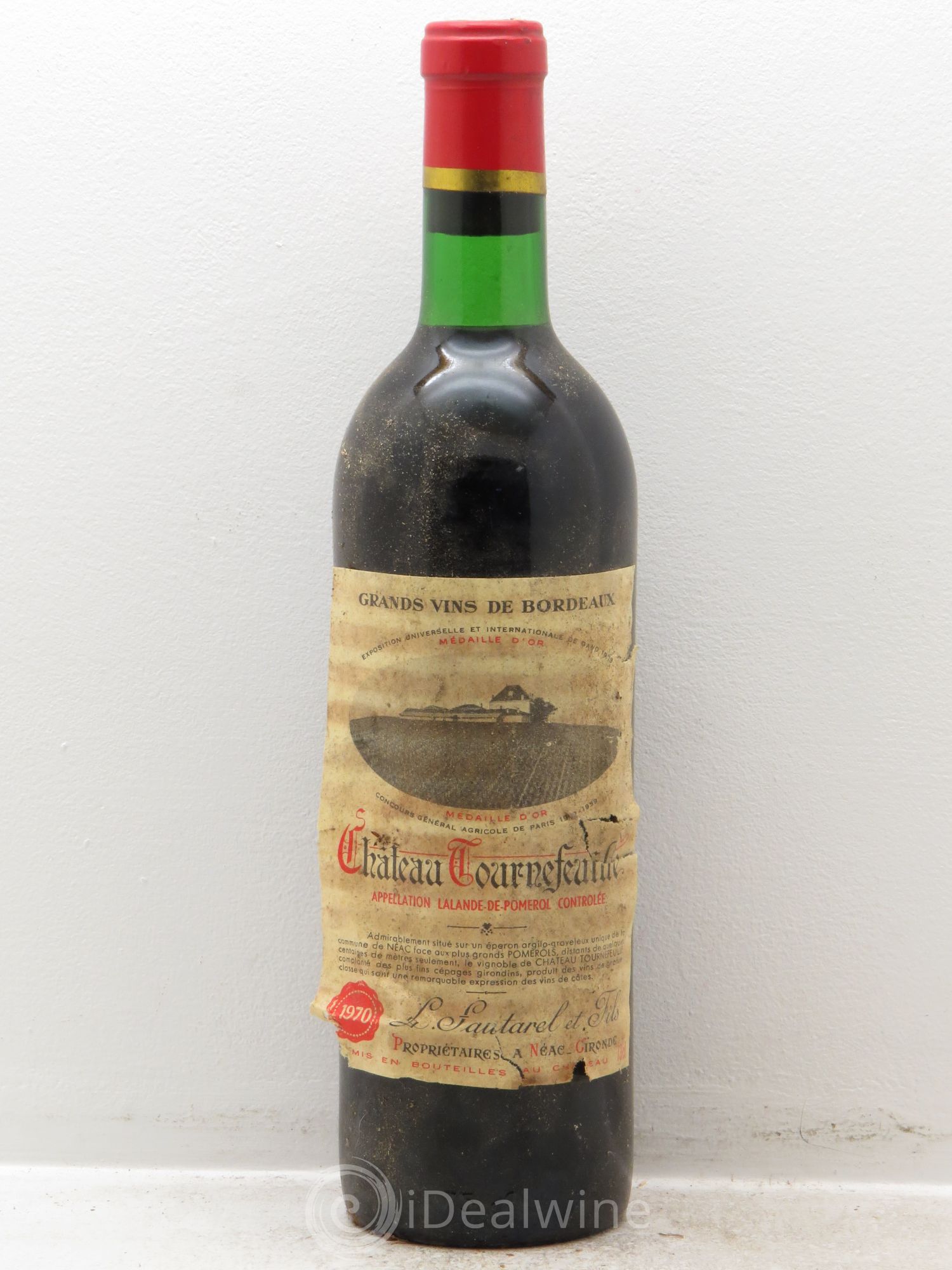 Bordeaux Lalande de pomerol Château Tournefeuille Sautarel 1970 - Posten von 1 Flasche - 0