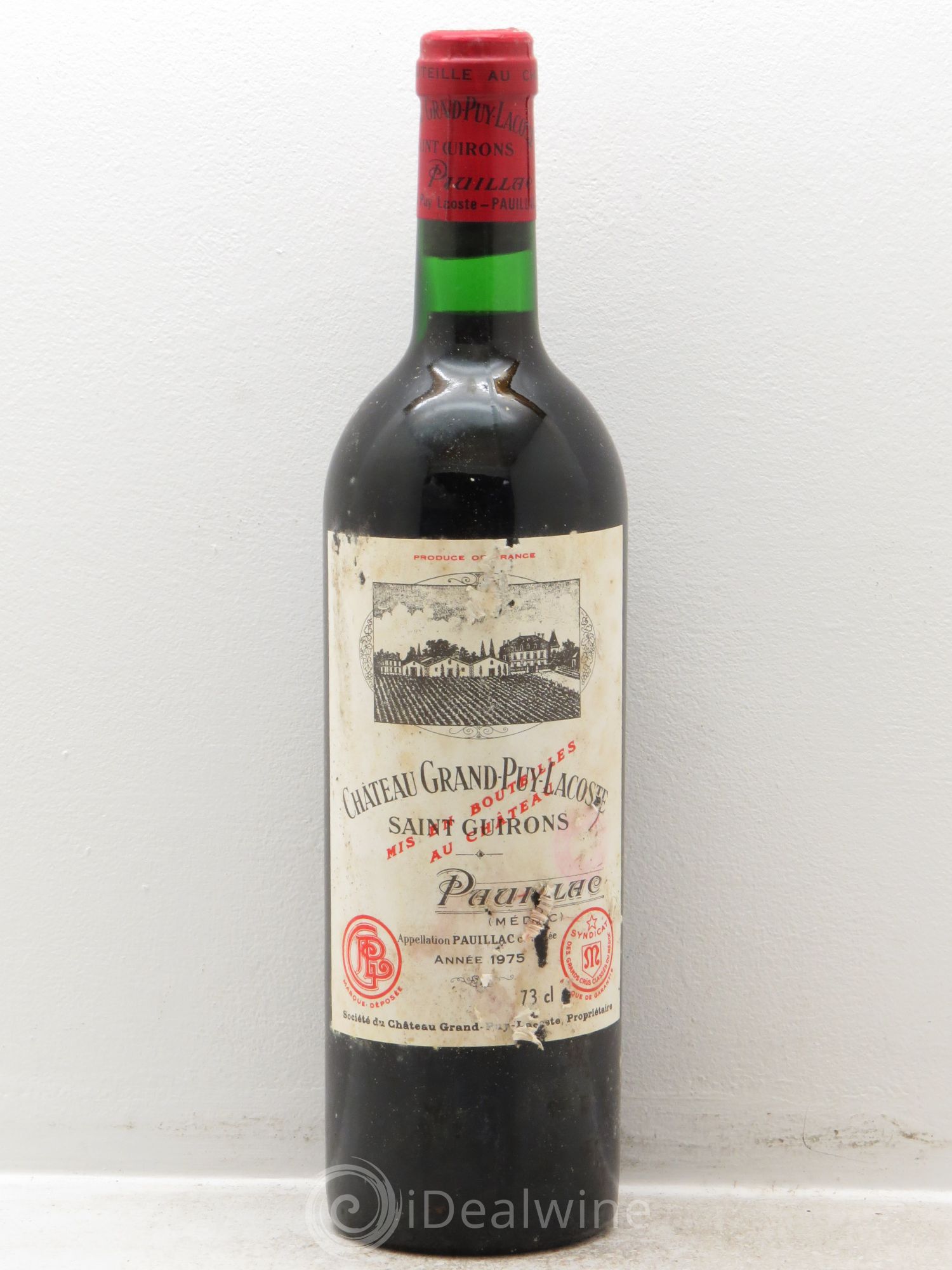 Château Grand Puy Lacoste 5ème Grand Cru Classé 1975 - Lot de 1 bouteille - 0