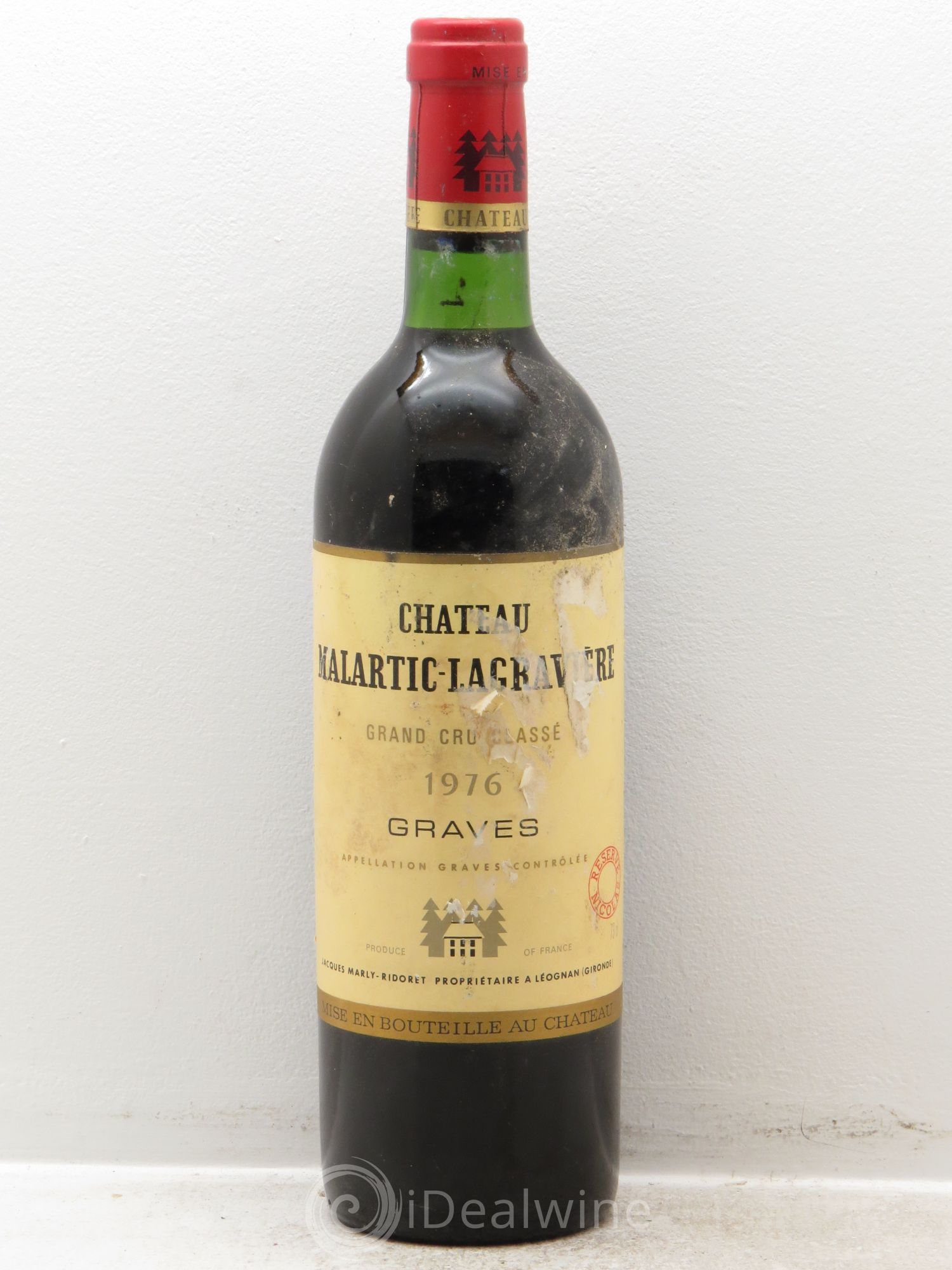 Château Malartic-Lagravière Cru Classé de Graves 1976 - Lot de 1 bouteille - 0