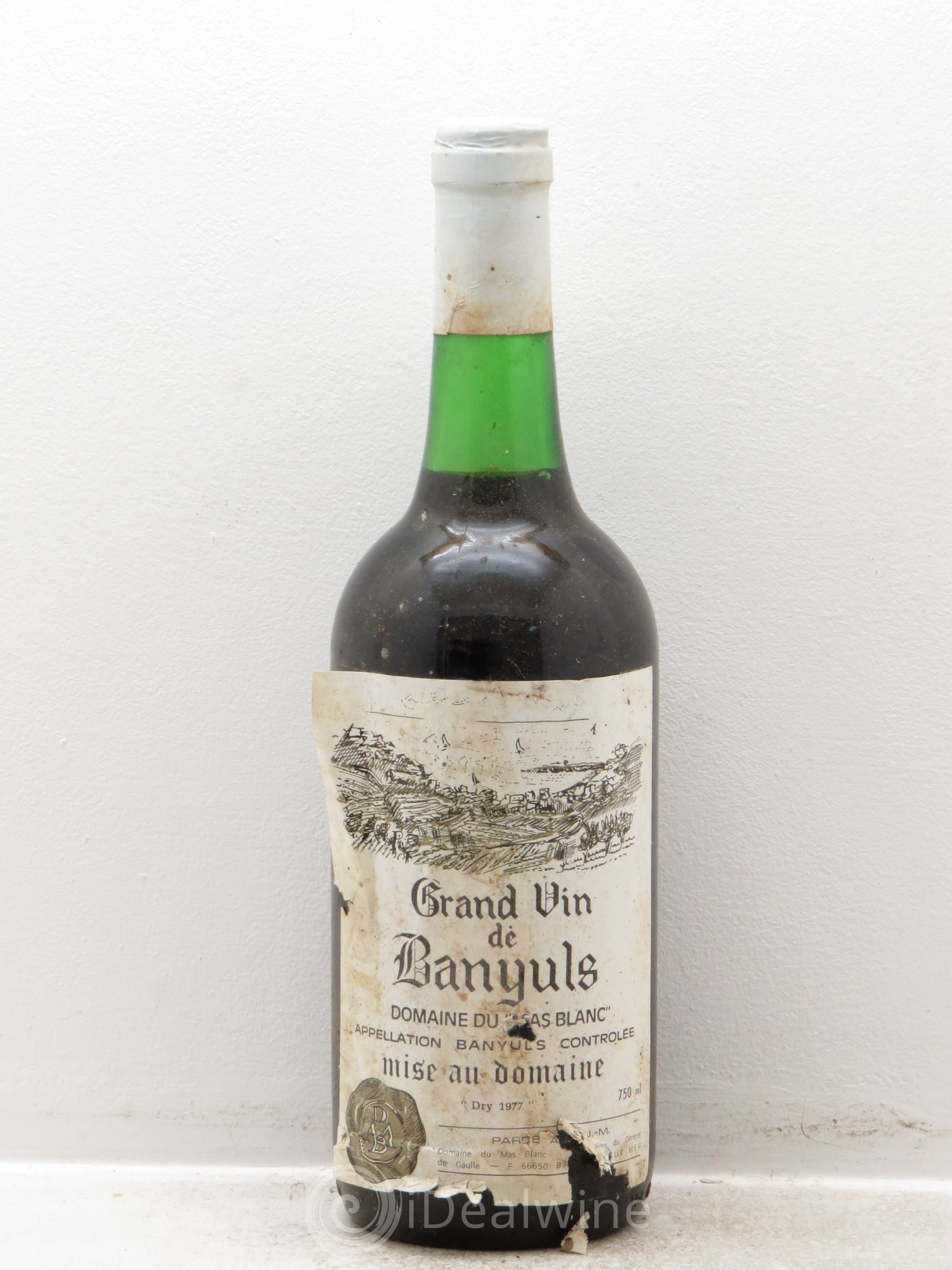 Banyuls Grand vin Banyuls vieilles vignes (parcé) Mas Blanc 1977 - Posten von 1 Flasche - 0