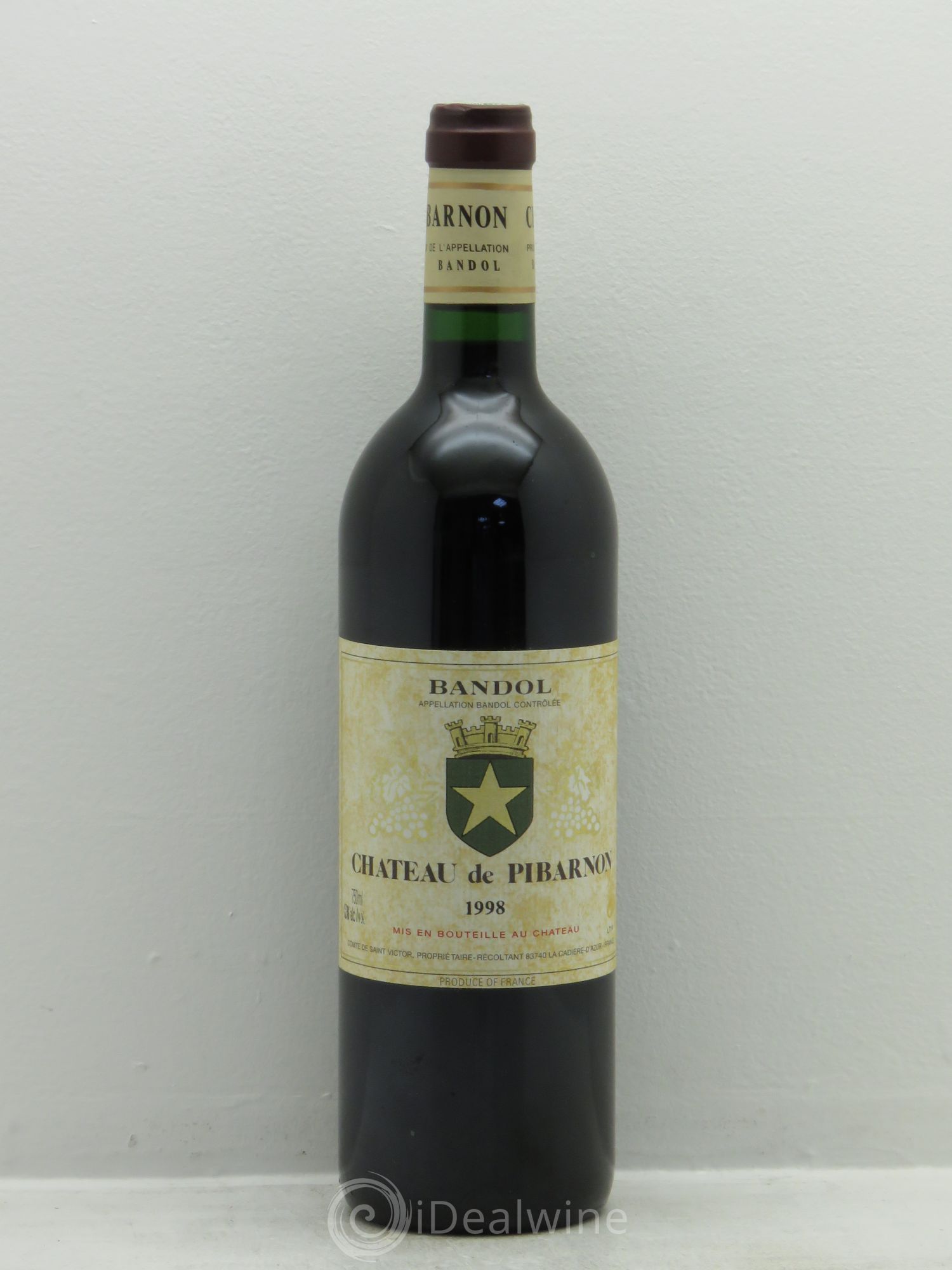 Bandol Château de Pibarnon Comte de Saint-Victor 1998 - Lot de 1 bouteille - 0