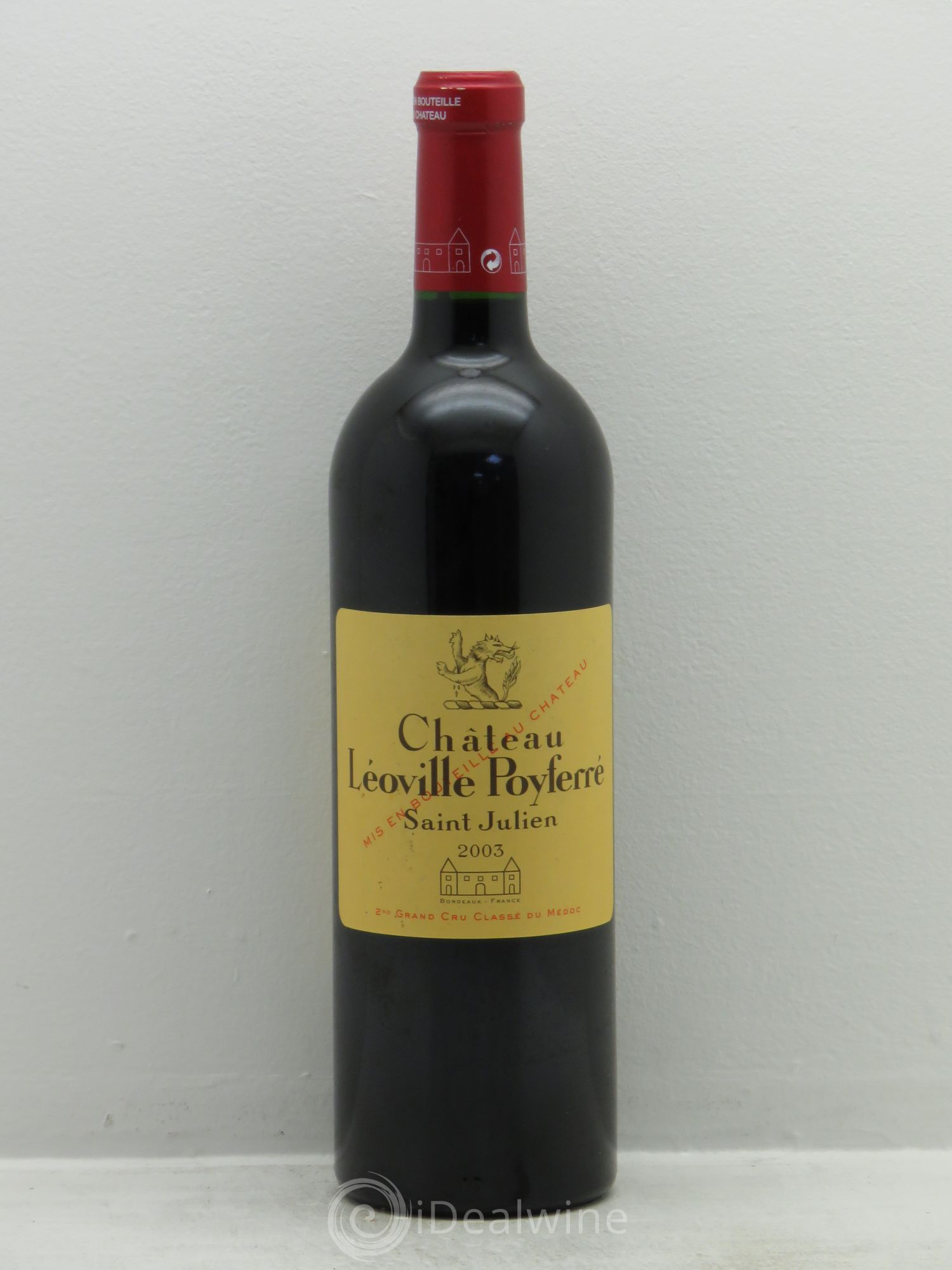 Château Léoville Poyferré 2ème Grand Cru Classé 2003 - Lot de 1 bouteille - 0
