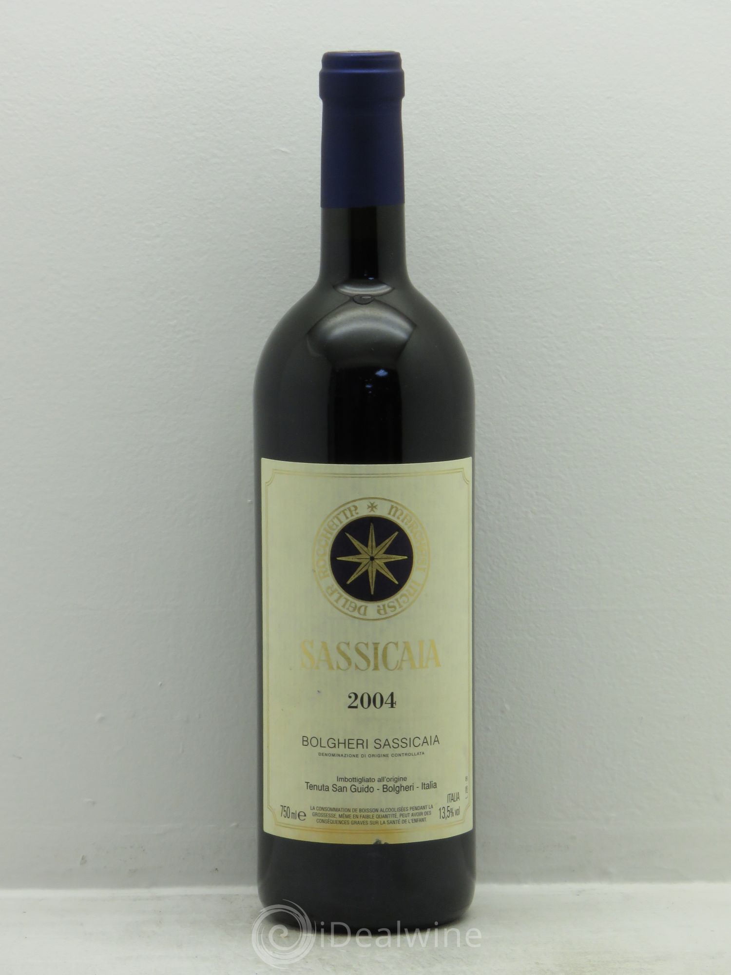 Bolgheri DOC Sassicaia Tenuta San Guido 2004 - Lot de 1 bouteille - 0