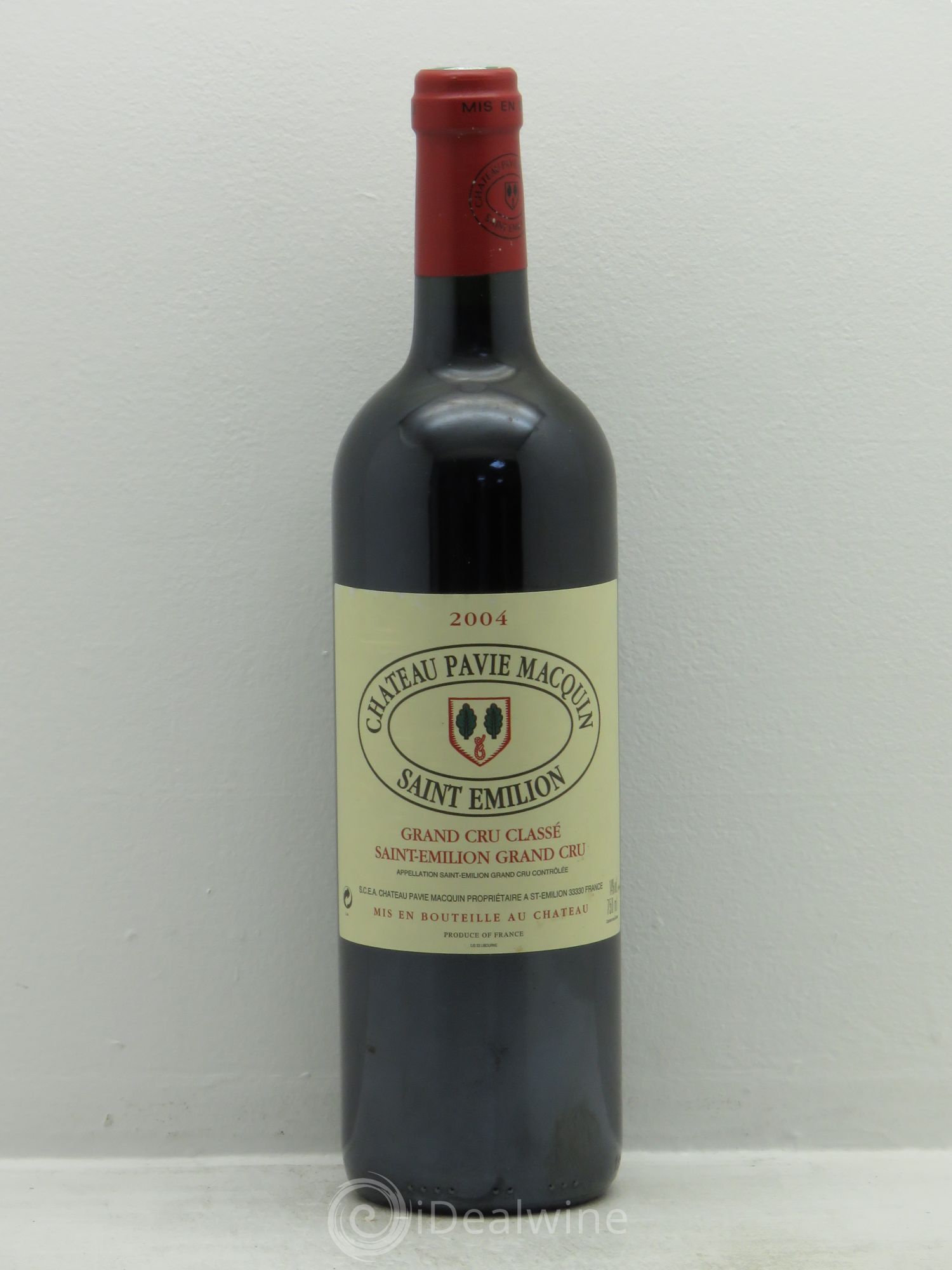 Château Pavie Macquin 1er Grand Cru Classé B 2004 - Lot de 1 bouteille - 0