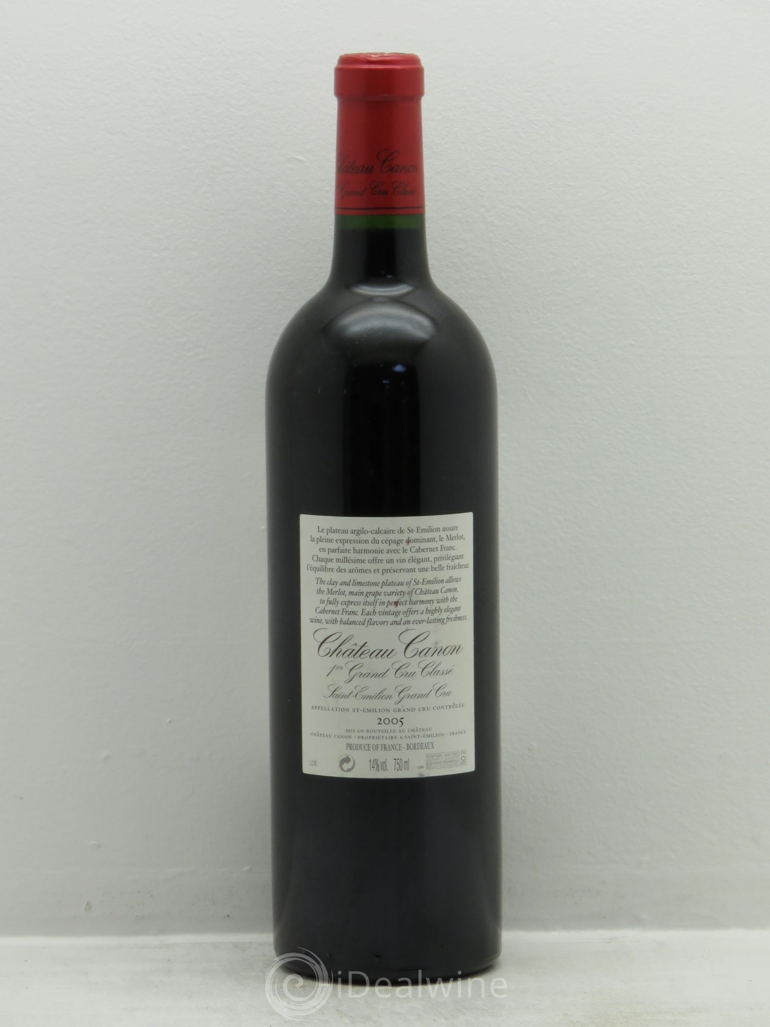 Château Canon 1er Grand Cru Classé B 2005 - Lot de 1 bouteille - 1