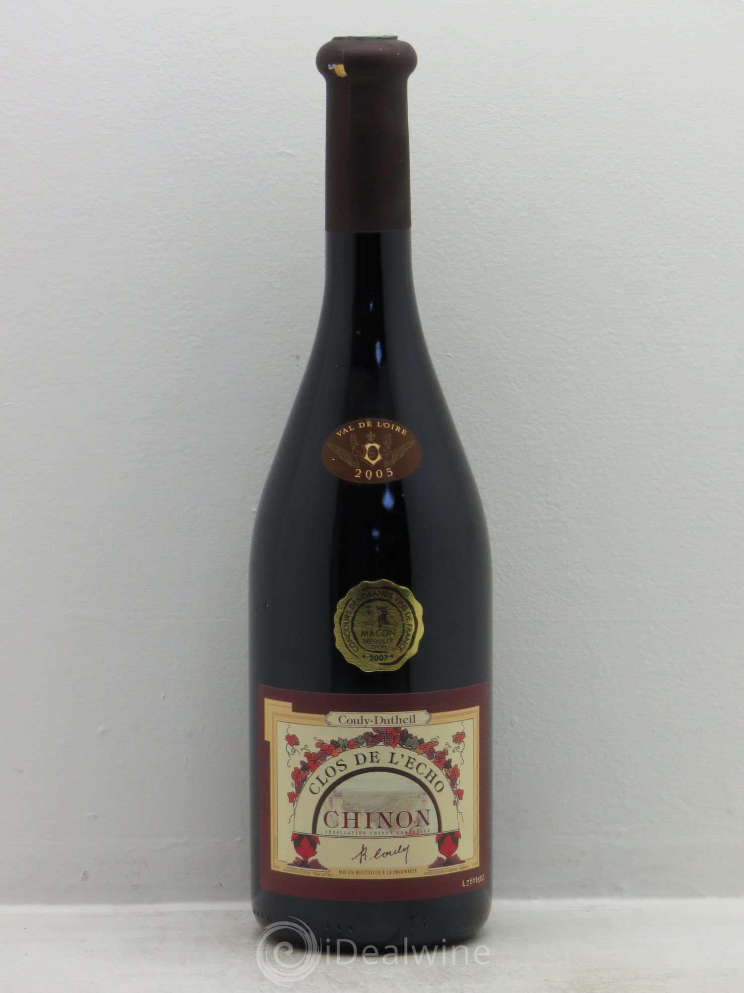 Chinon Clos de l'Echo Couly-Dutheil 2005 - Lot de 1 bouteille - 0