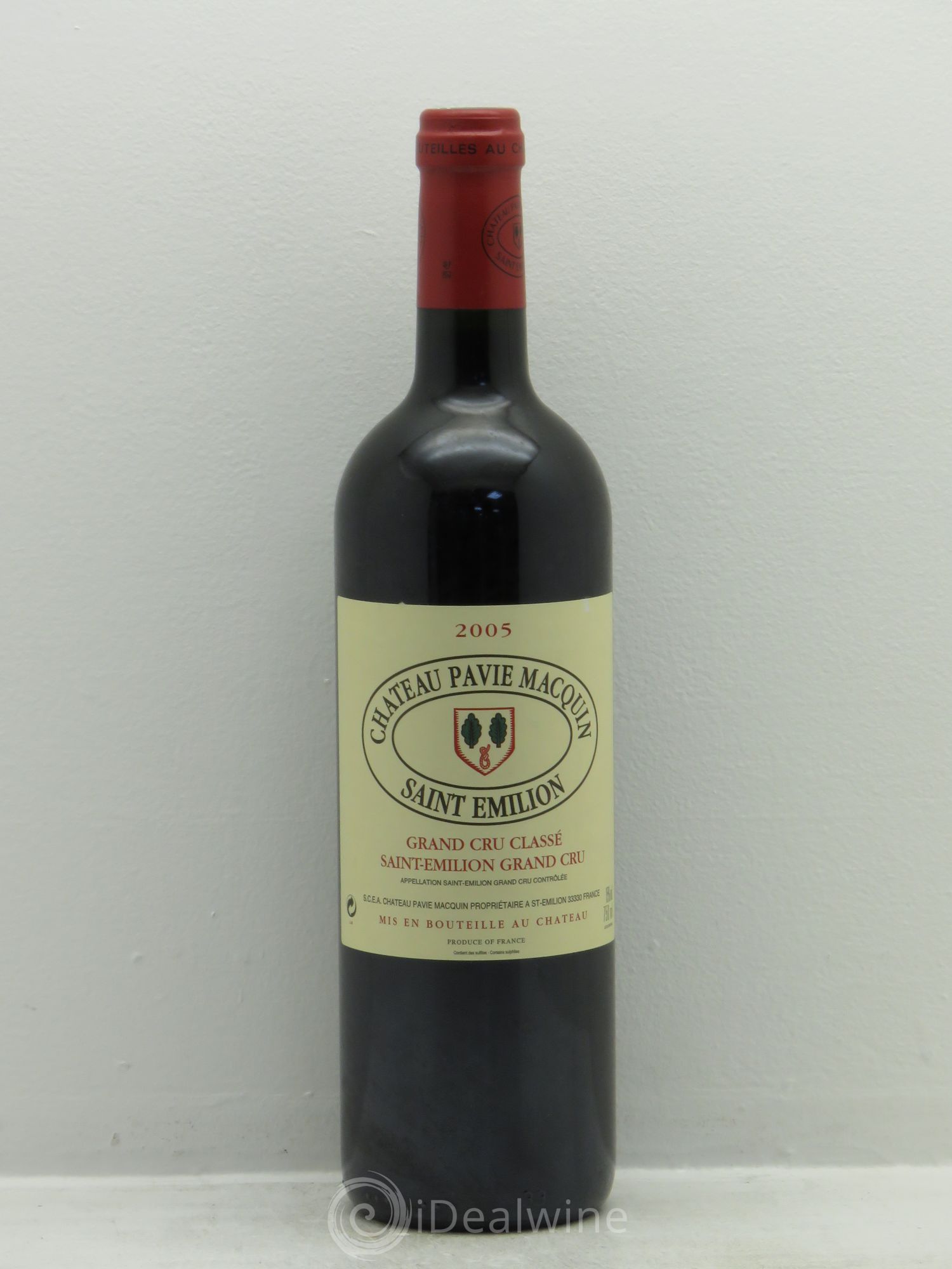 Château Pavie Macquin 1er Grand Cru Classé B 2005 - Lot de 1 bouteille - 0