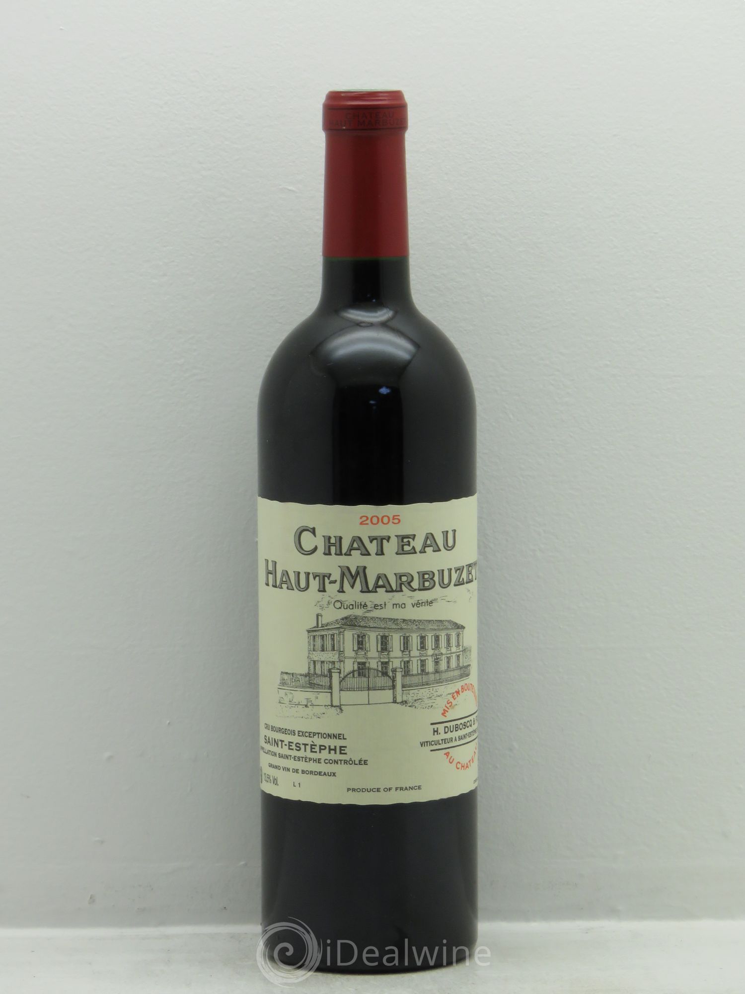 Château Haut Marbuzet 2005 - Lot de 1 bouteille - 0