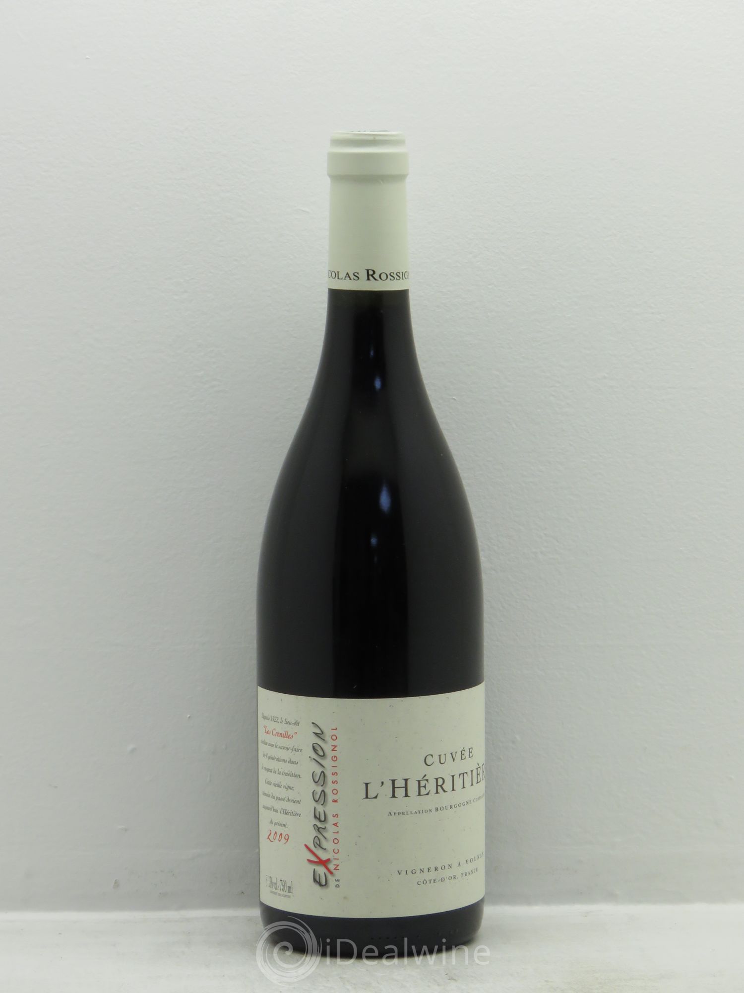 Bourgogne domaine rossignol l'héritière 2009 - Posten von 1 Flasche - 0