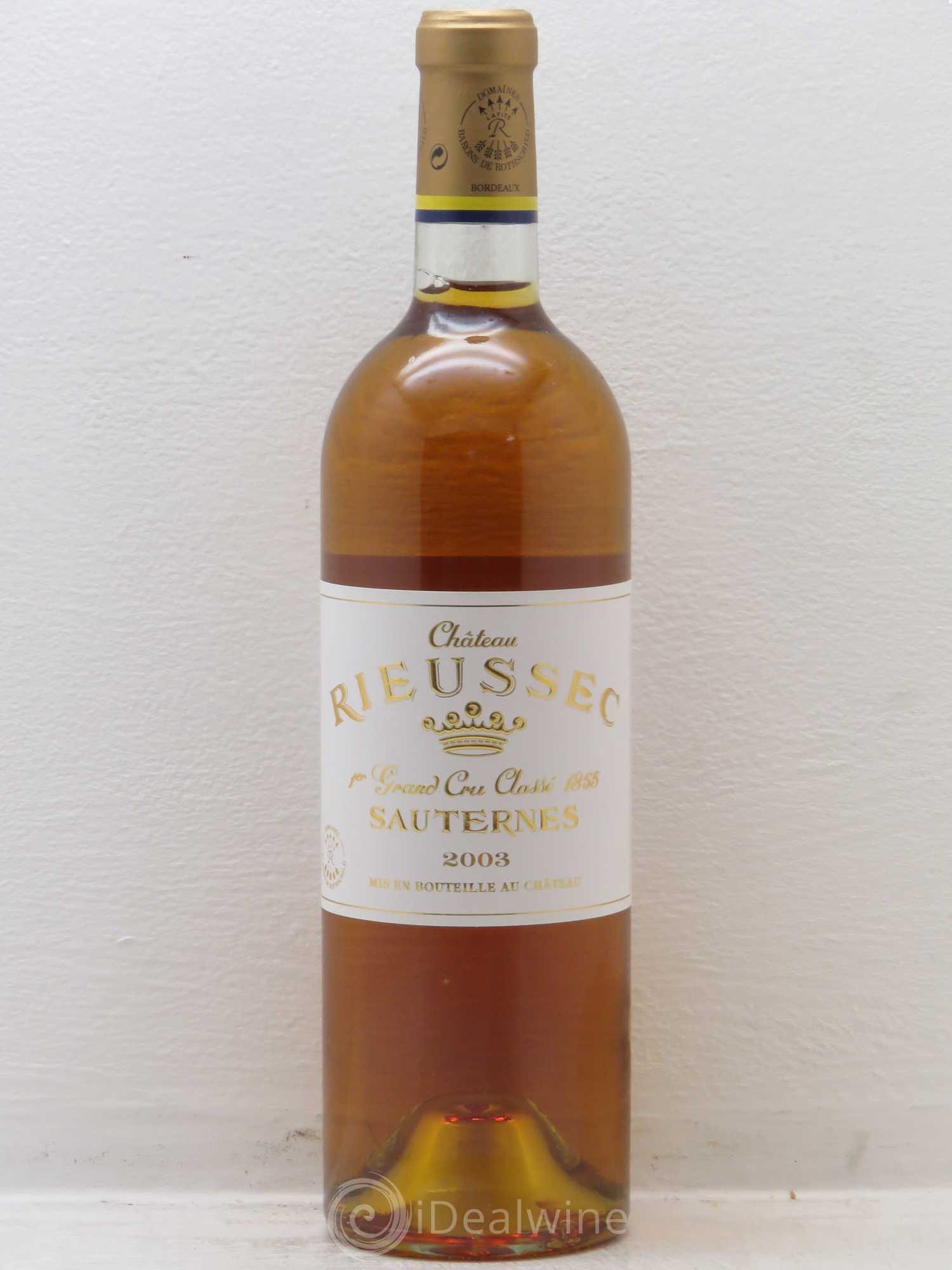 Château Rieussec 1er Grand Cru Classé 2003 - Posten von 1 Flasche - 0