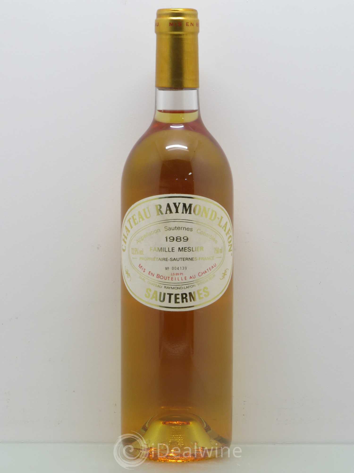 Sauternes Château Raymond Lafond 1989 - Posten von 1 Flasche - 0