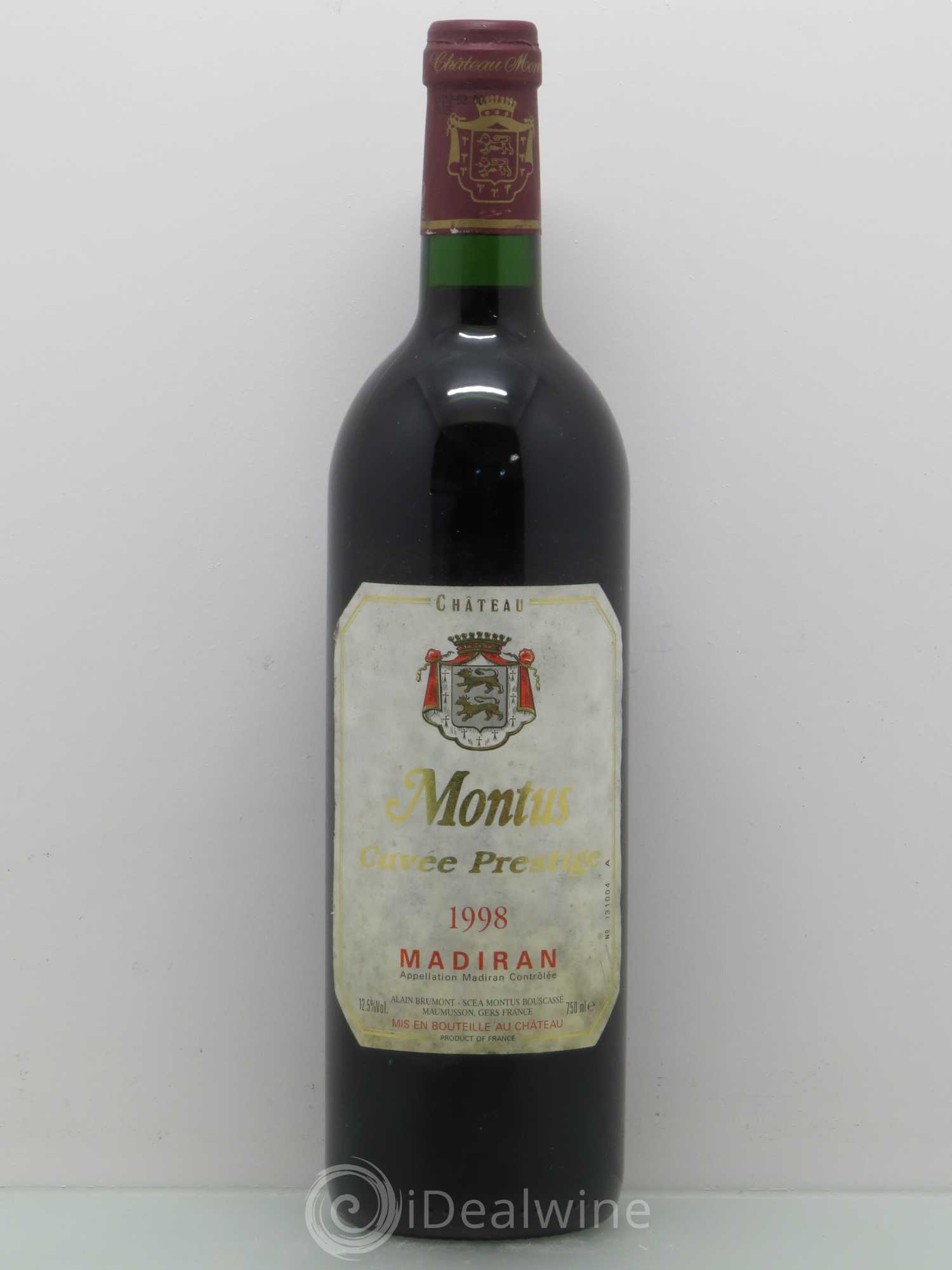Madiran Château Montus-Prestige Alain Brumont 1998 - Lot de 1 bouteille - 0