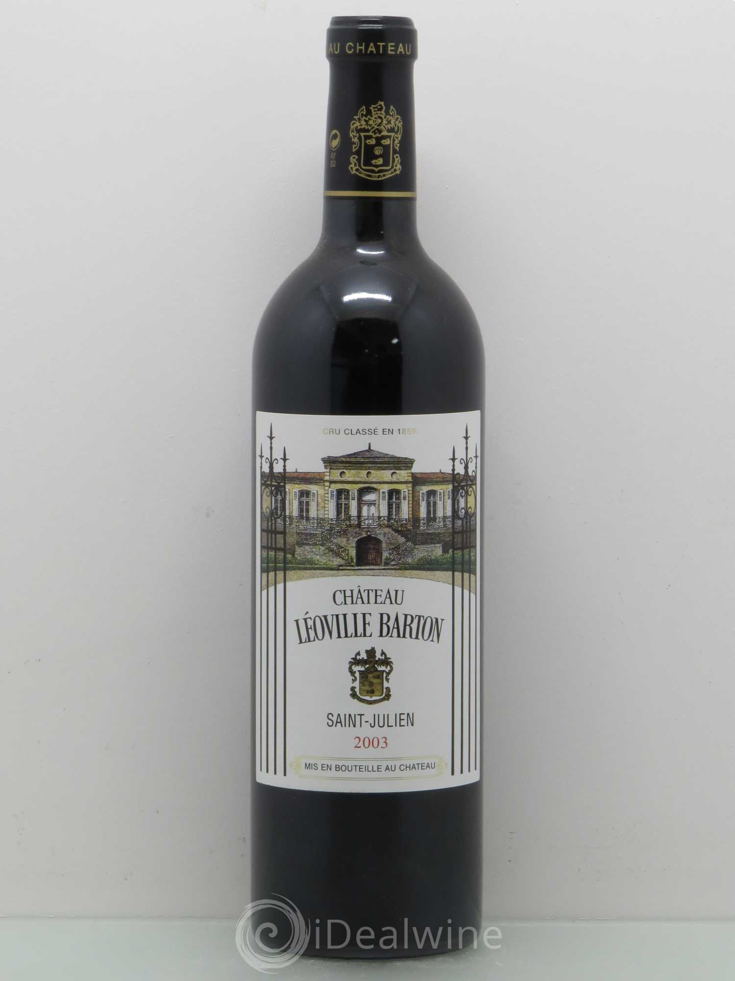Château Léoville Barton 2ème Grand Cru Classé 2003 - Lot de 1 bouteille - 0