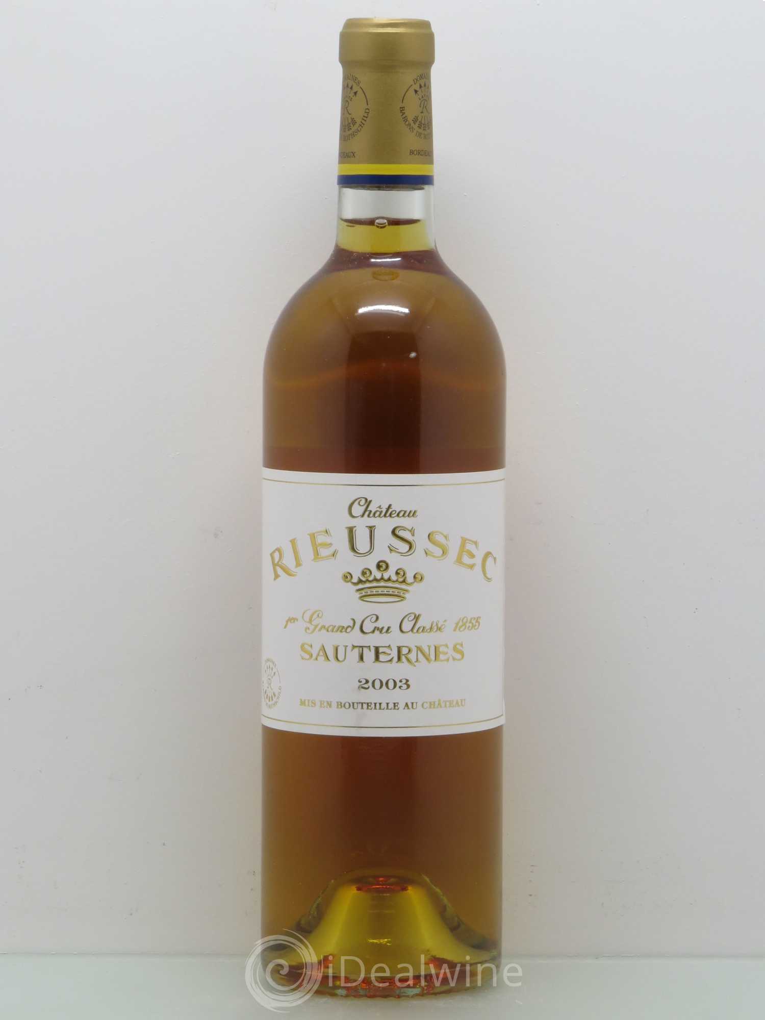 Château Rieussec 1er Grand Cru Classé 2003 - Posten von 1 Flasche - 0