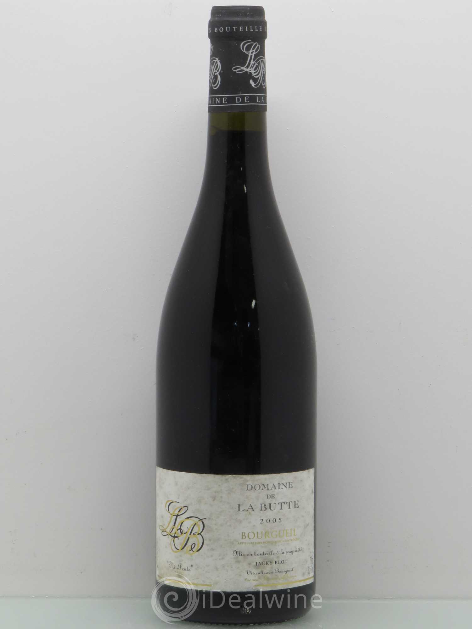 Bourgueil Mi-Pente Domaine de La Butte - Jacky Blot 2005 - Lot de 1 bouteille - 0