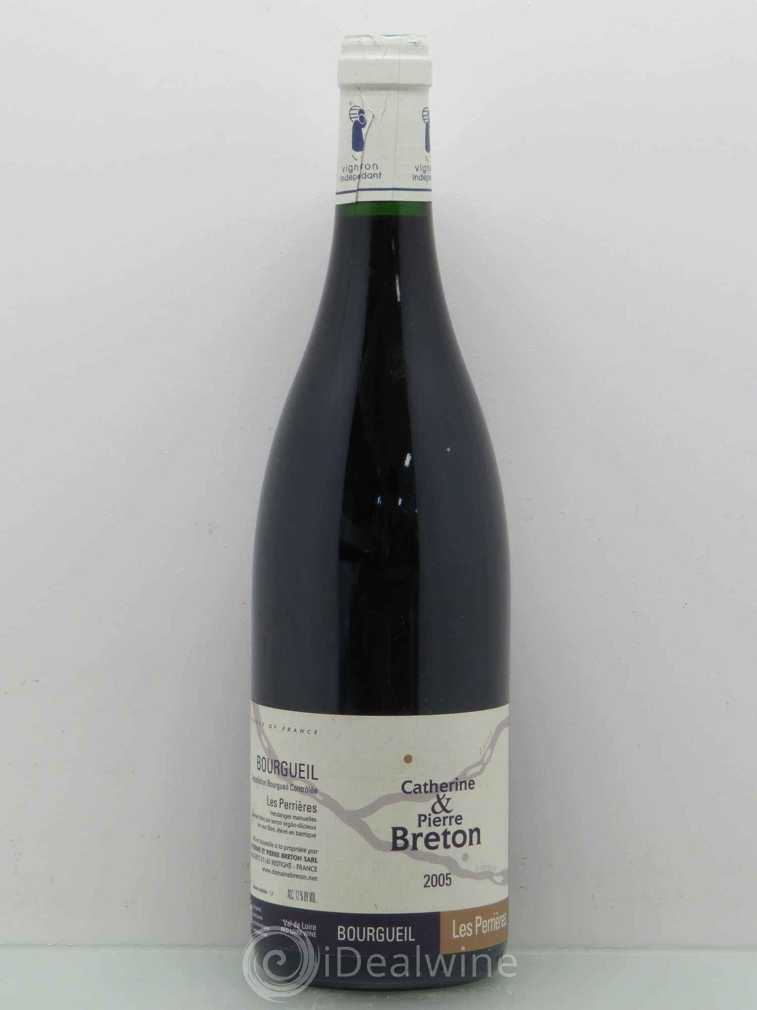 Bourgueil Les Perrières Catherine et Pierre Breton 2005 - Lot de 1 bouteille - 0