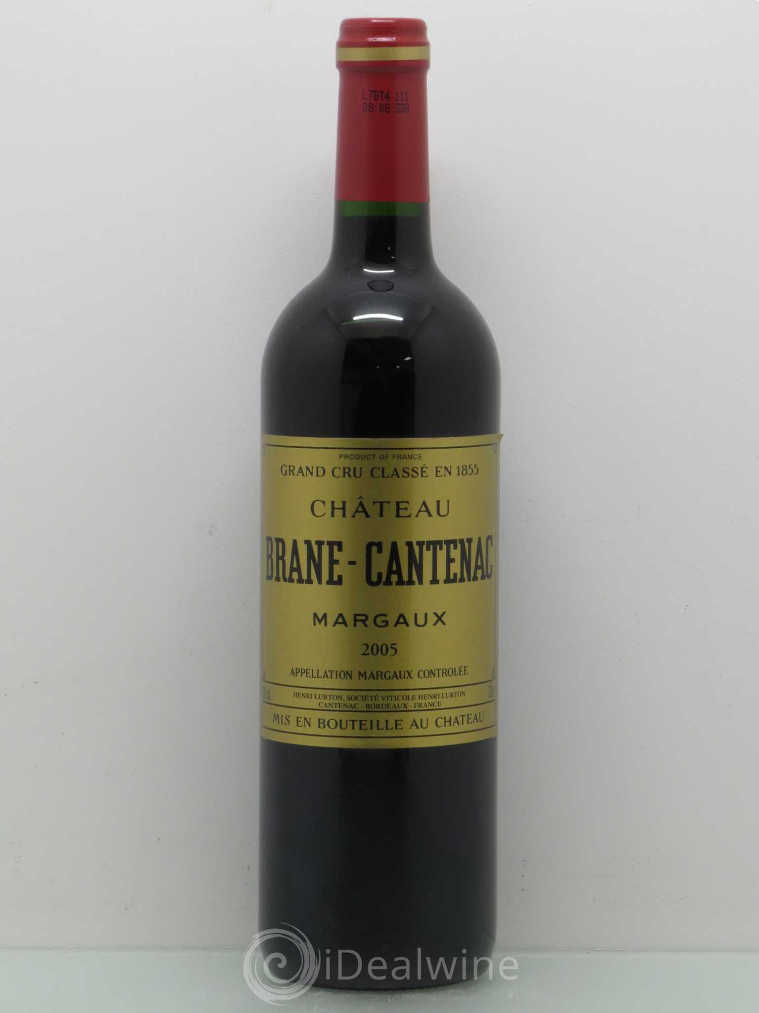 Château Brane Cantenac 2ème Grand Cru Classé 2005 - Lot de 1 bouteille - 0