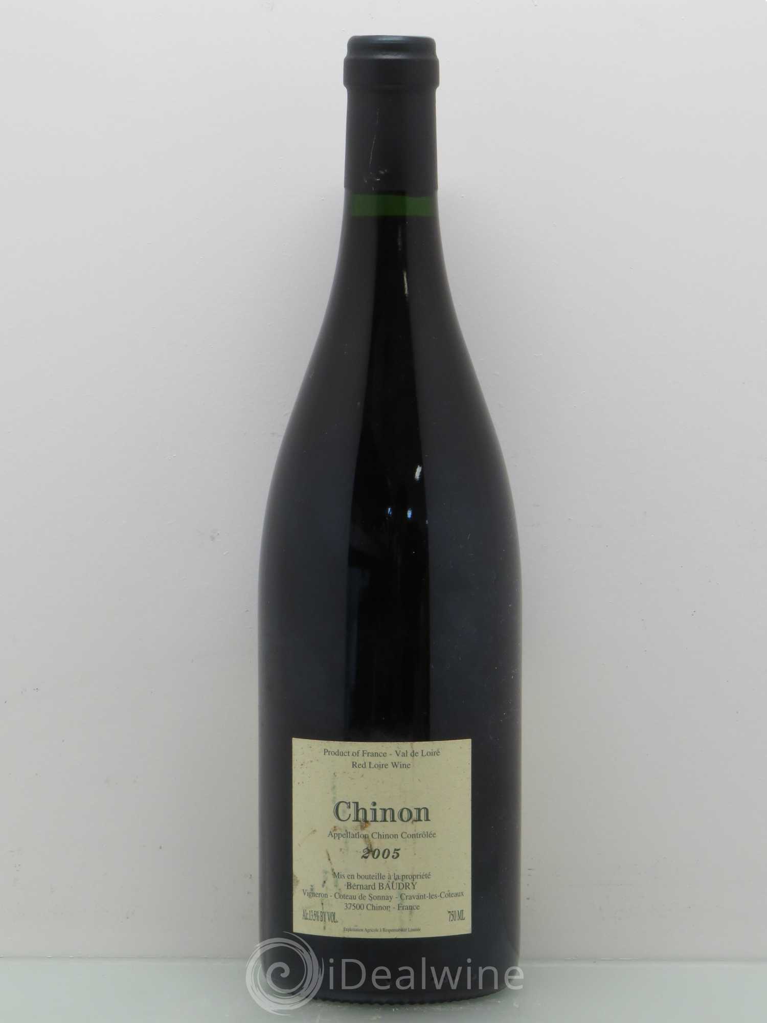 Chinon Franc de Pied Bernard Baudry 2005 - Lot de 1 bouteille - 1