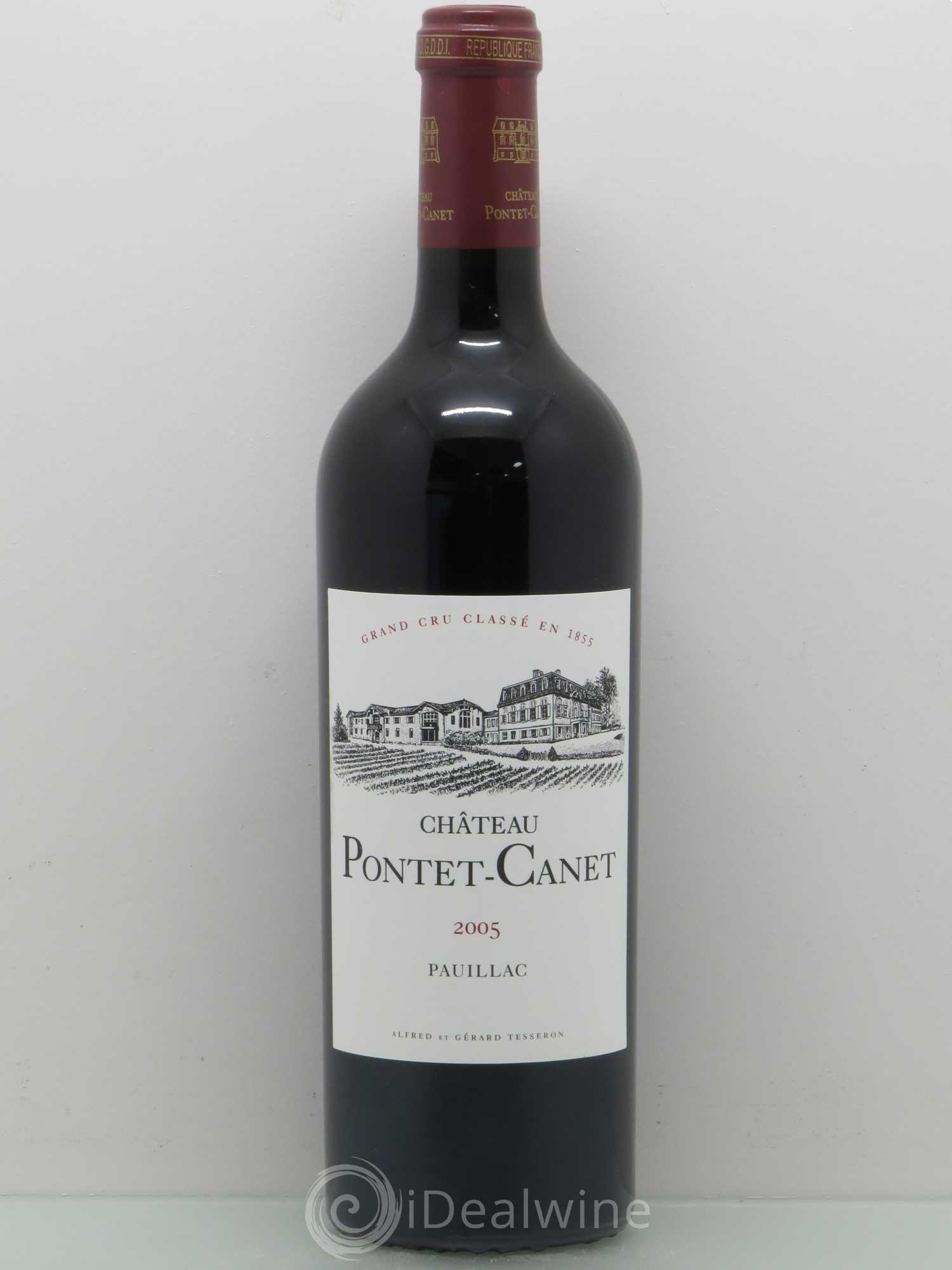 Château Pontet Canet 5ème Grand Cru Classé 2005 - Lot de 1 bouteille - 0