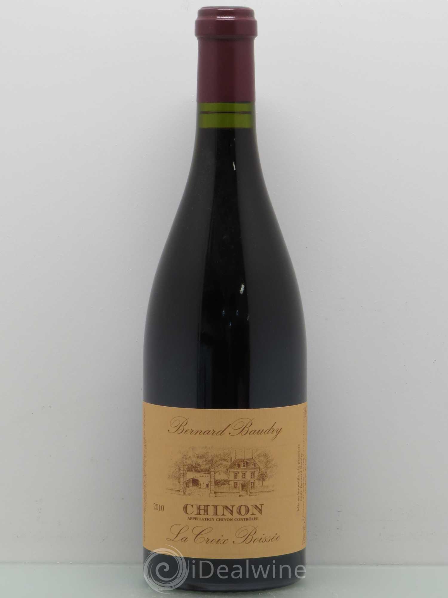 Chinon La Croix Boissée Bernard Baudry 2010 - Lot de 1 bouteille - 0