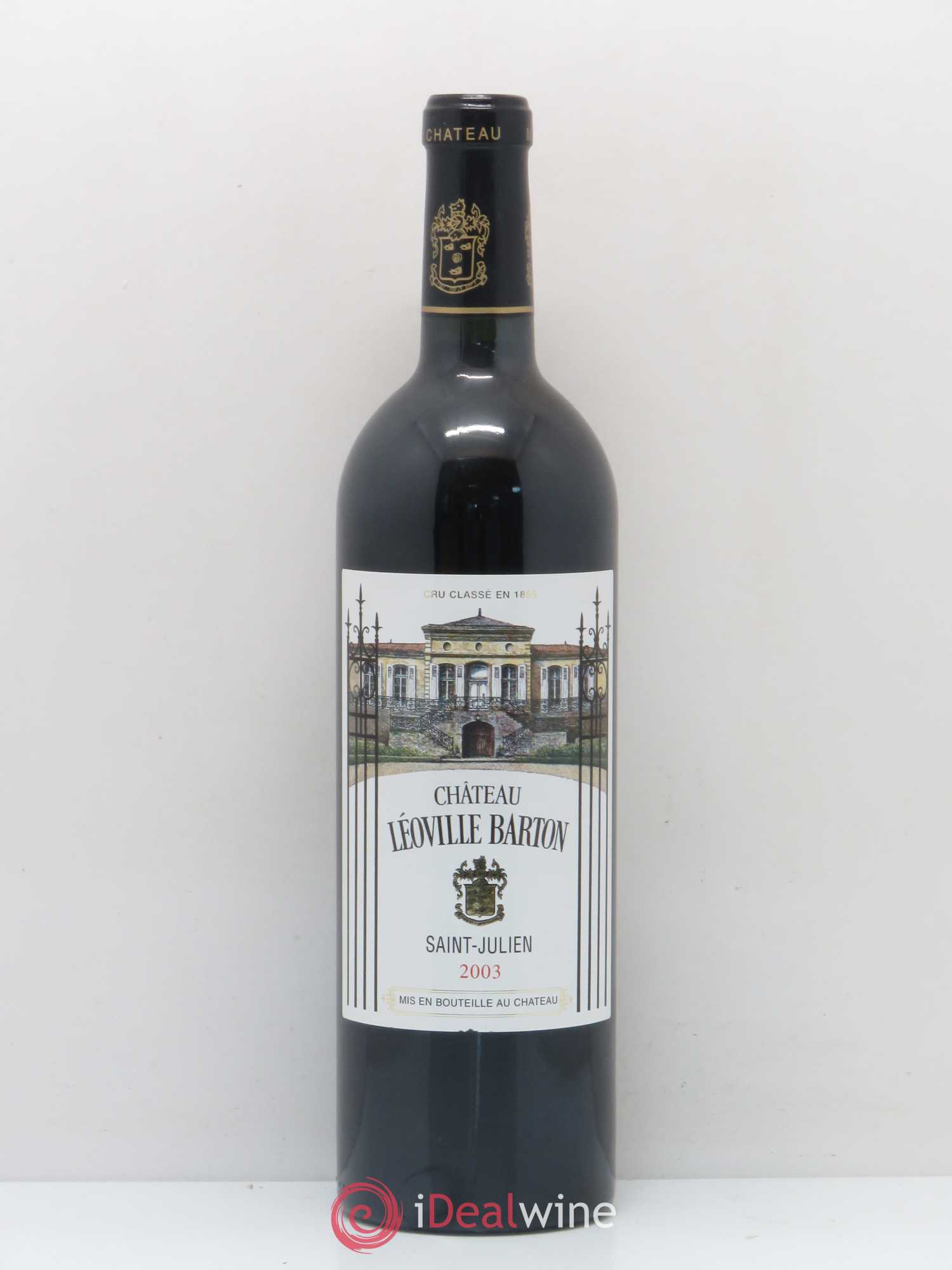 Château Léoville Barton 2ème Grand Cru Classé 2003 - Lot de 1 bouteille - 0