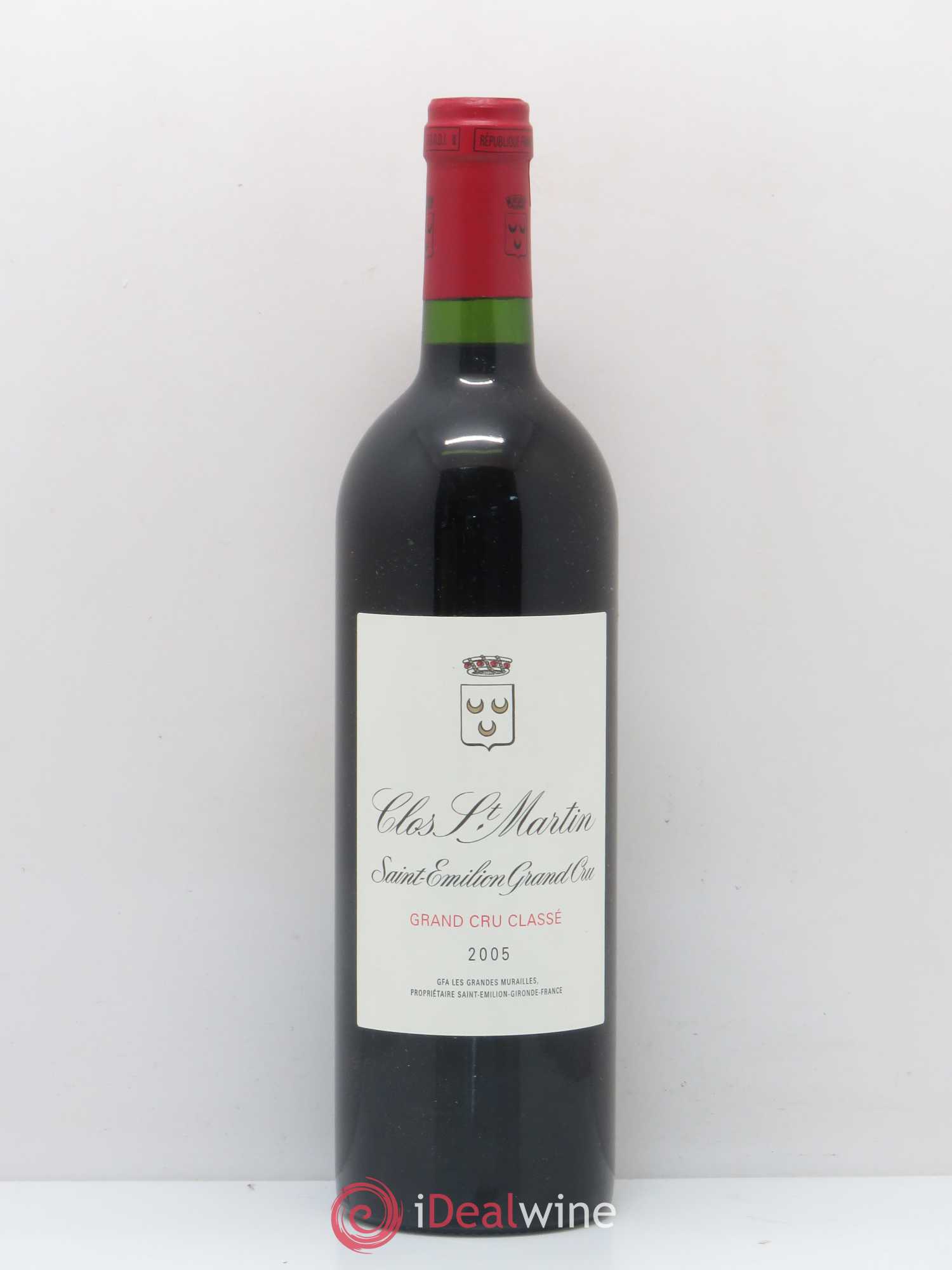Clos Saint Martin Grand Cru Classé 2005 - Lot de 1 bouteille - 0