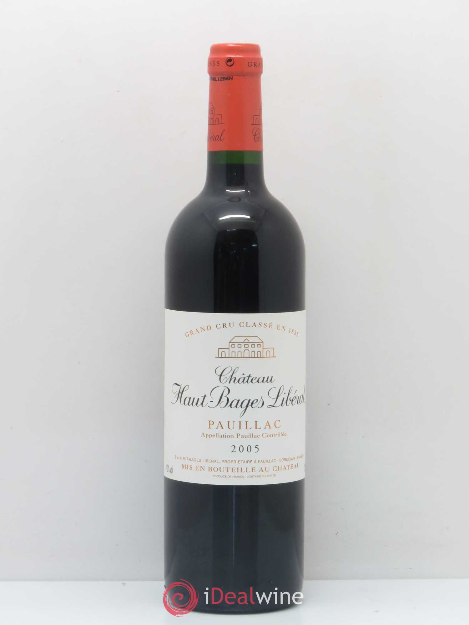 Château Haut Bages Libéral 5ème Grand Cru Classé 2005 - Lot de 1 bouteille - 0