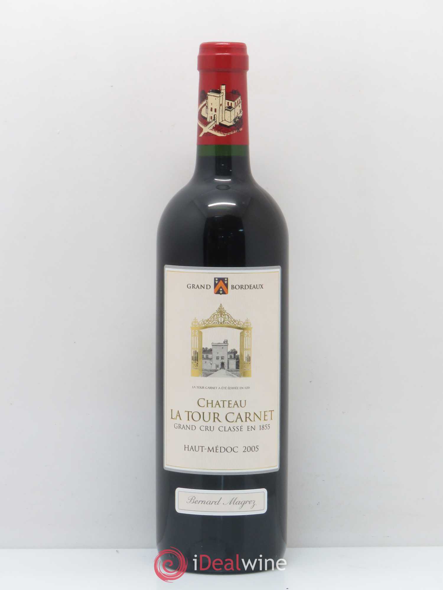Château la Tour Carnet 4ème Grand Cru Classé 2005 - Lot de 1 bouteille - 0