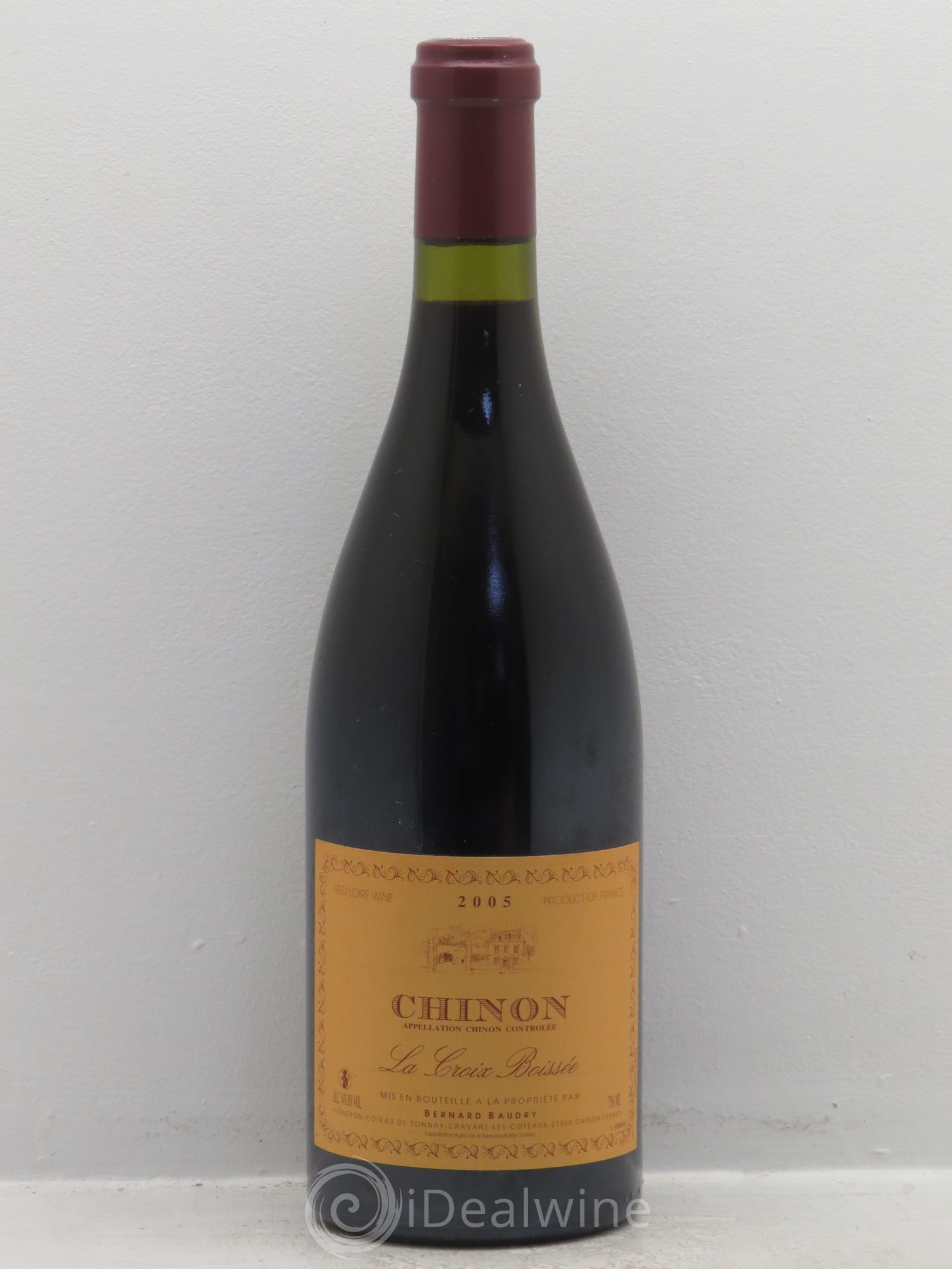 Chinon La Croix Boissée Bernard Baudry 2005 - Lot de 1 bouteille - 0