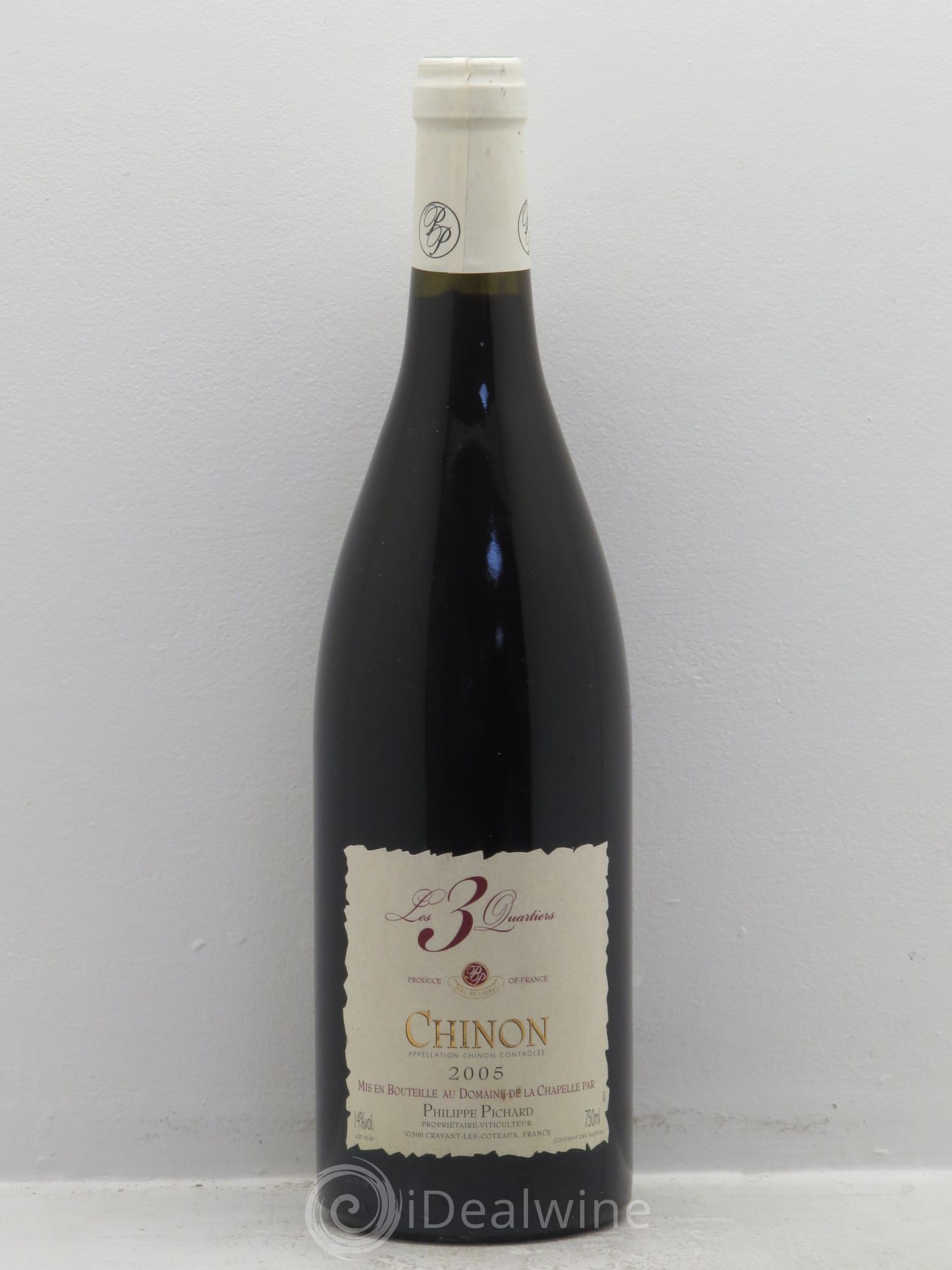 Chinon Les 3 Quartiers Vieilles Vignes Domaine Philippe Pichard 2005 - Posten von 1 Flasche - 0