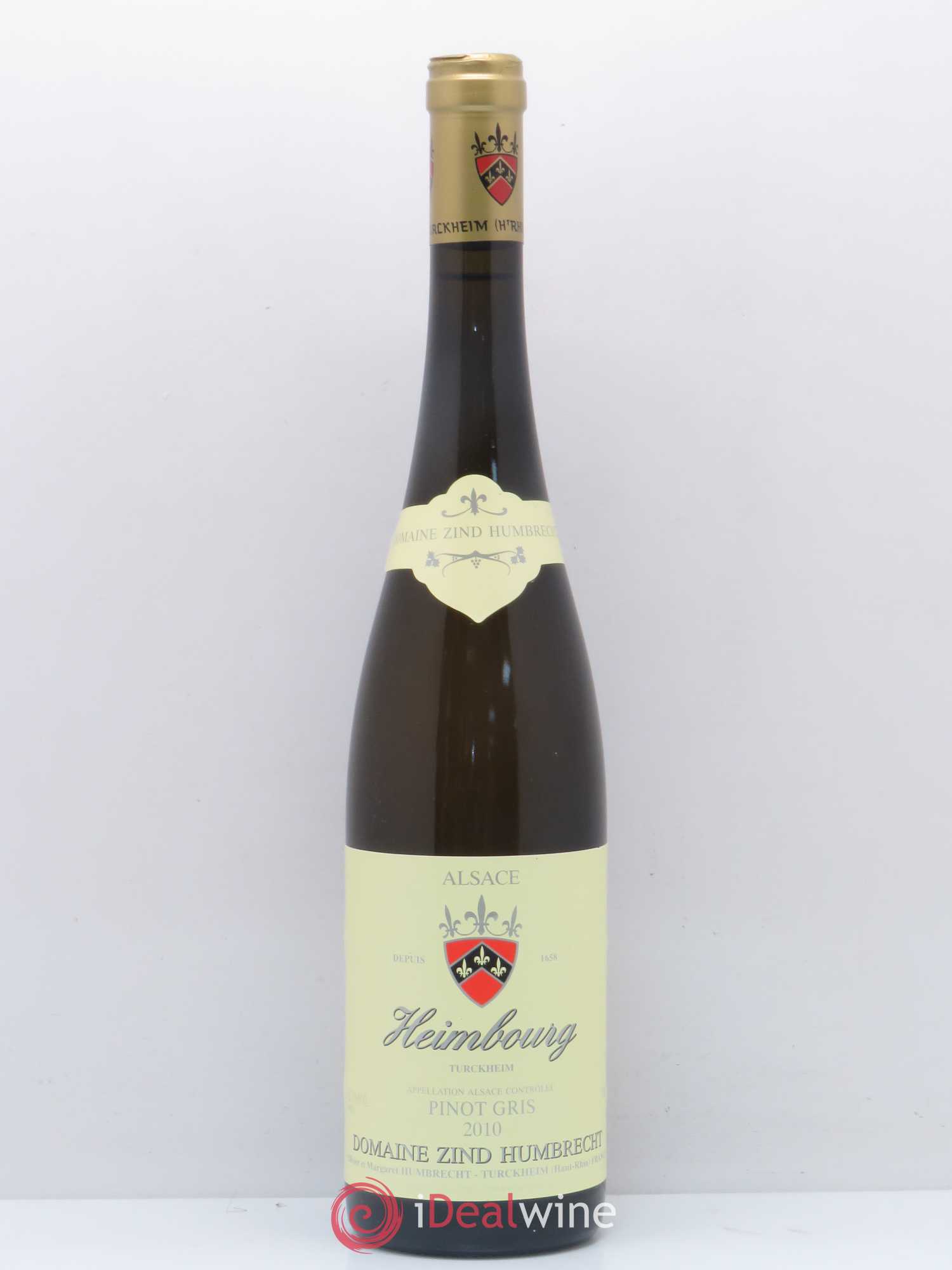 Alsace Pinot Gris Heimbourg Zind-Humbrecht (Domaine) 2010 - Lot de 1 bouteille - 0