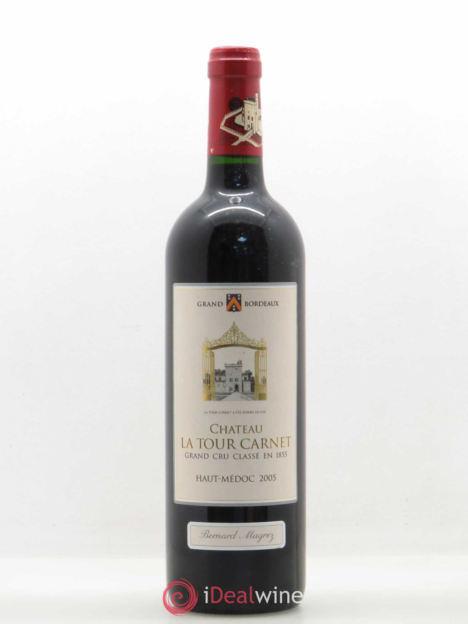Château la Tour Carnet 4ème Grand Cru Classé 2005 - Lot de 1 bouteille - 0