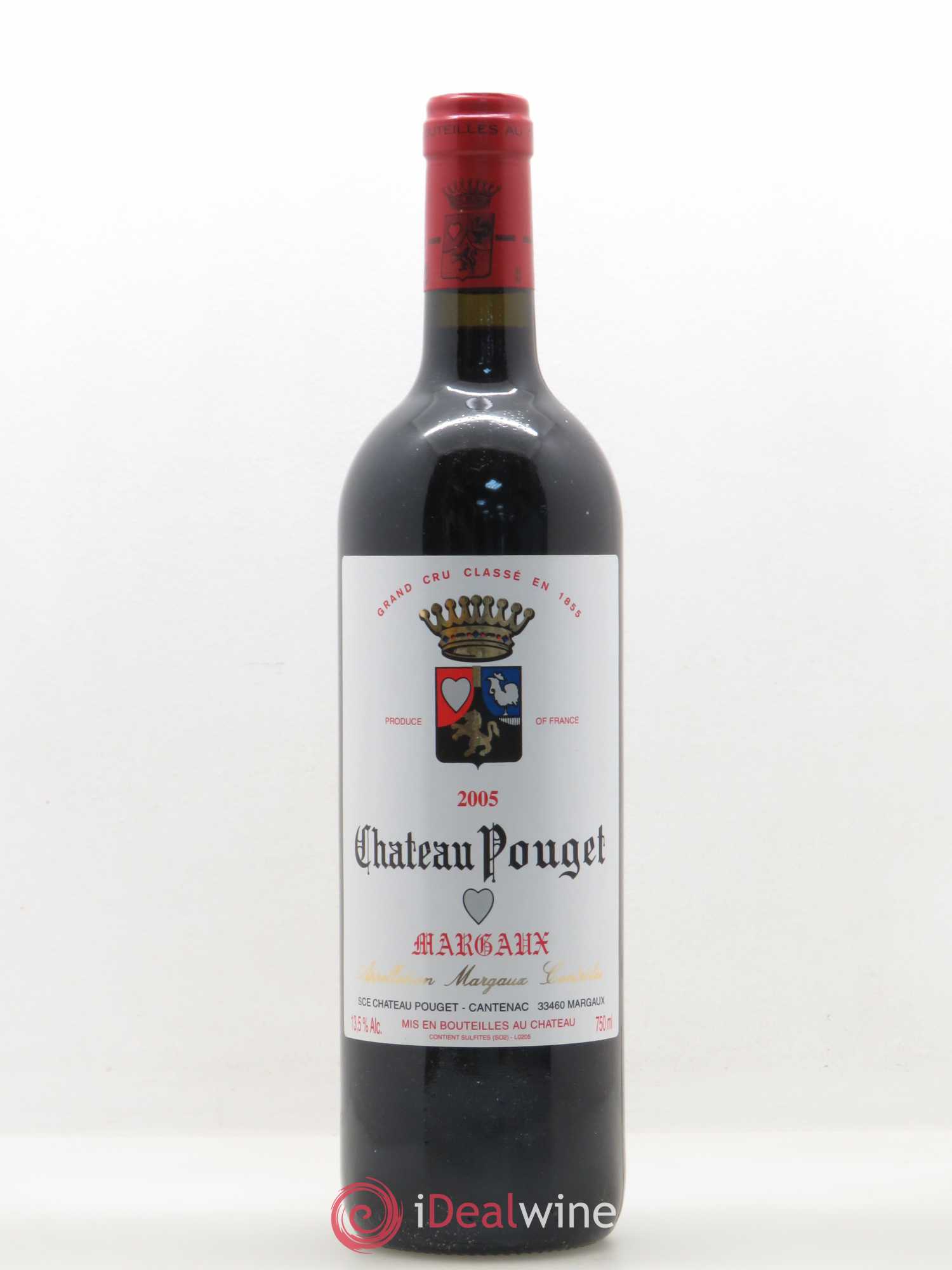 Château Pouget 4ème Grand Cru Classé 2005 - Lot de 1 bouteille - 0