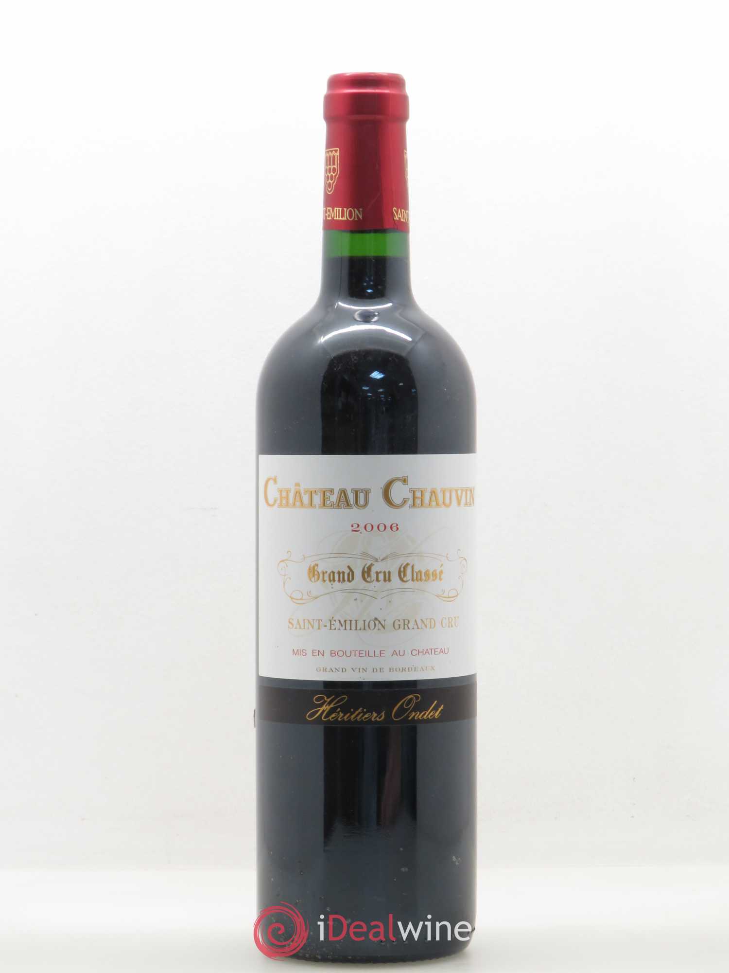 Château Chauvin Grand Cru Classé 2006 - Lot de 1 bouteille - 0