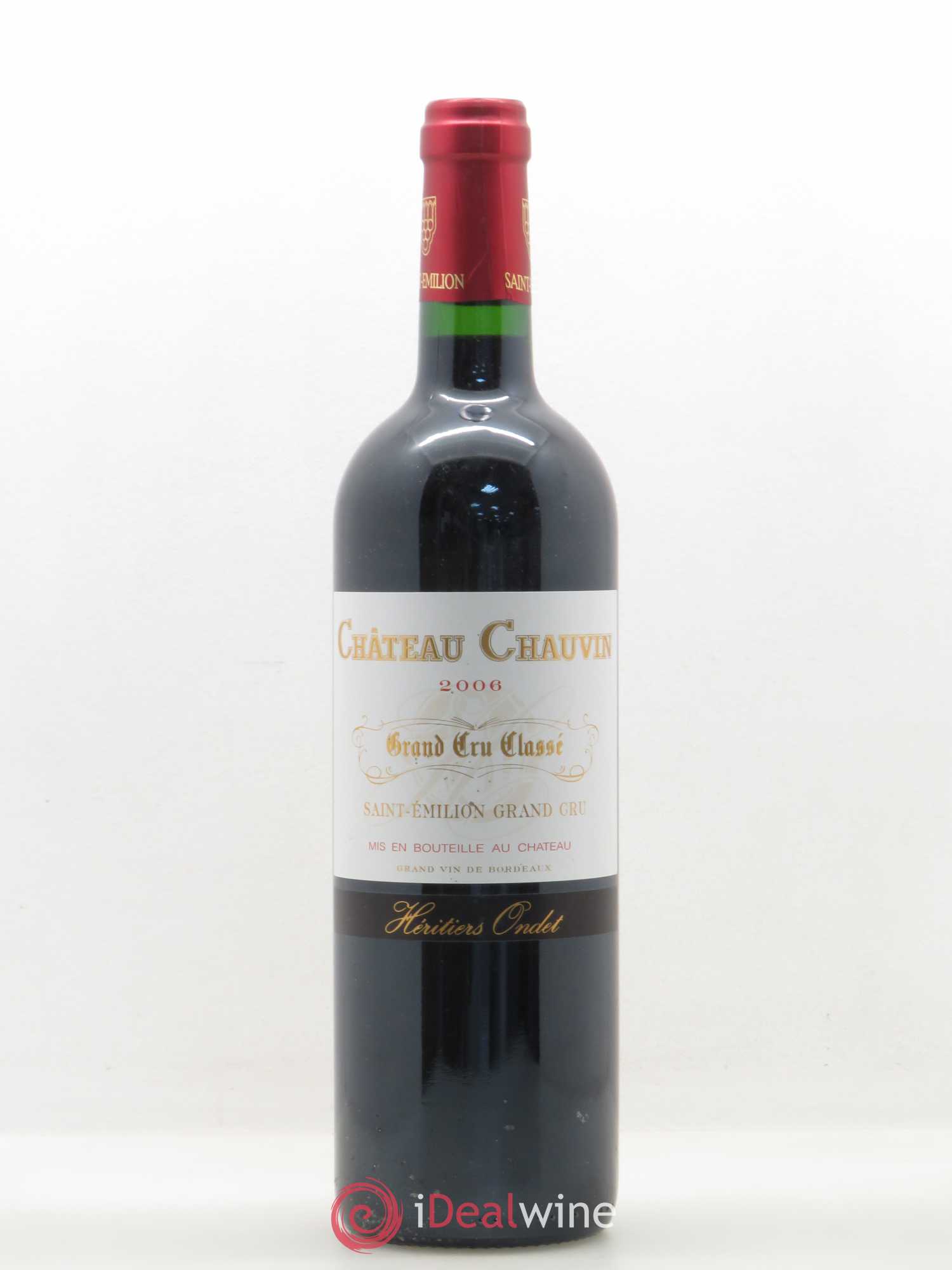 Château Chauvin Grand Cru Classé 2006 - Lot de 1 bouteille - 0