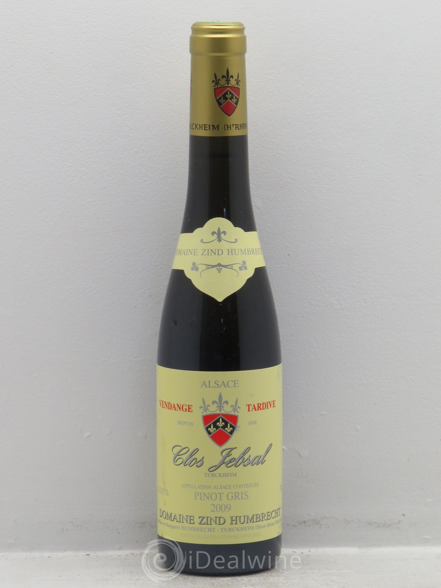 Alsace Pinot Gris Clos Jebsal Vendanges Tardives Zind-Humbrecht (Domaine) 2009 - Posten von 1 Demi-Flasche - 0