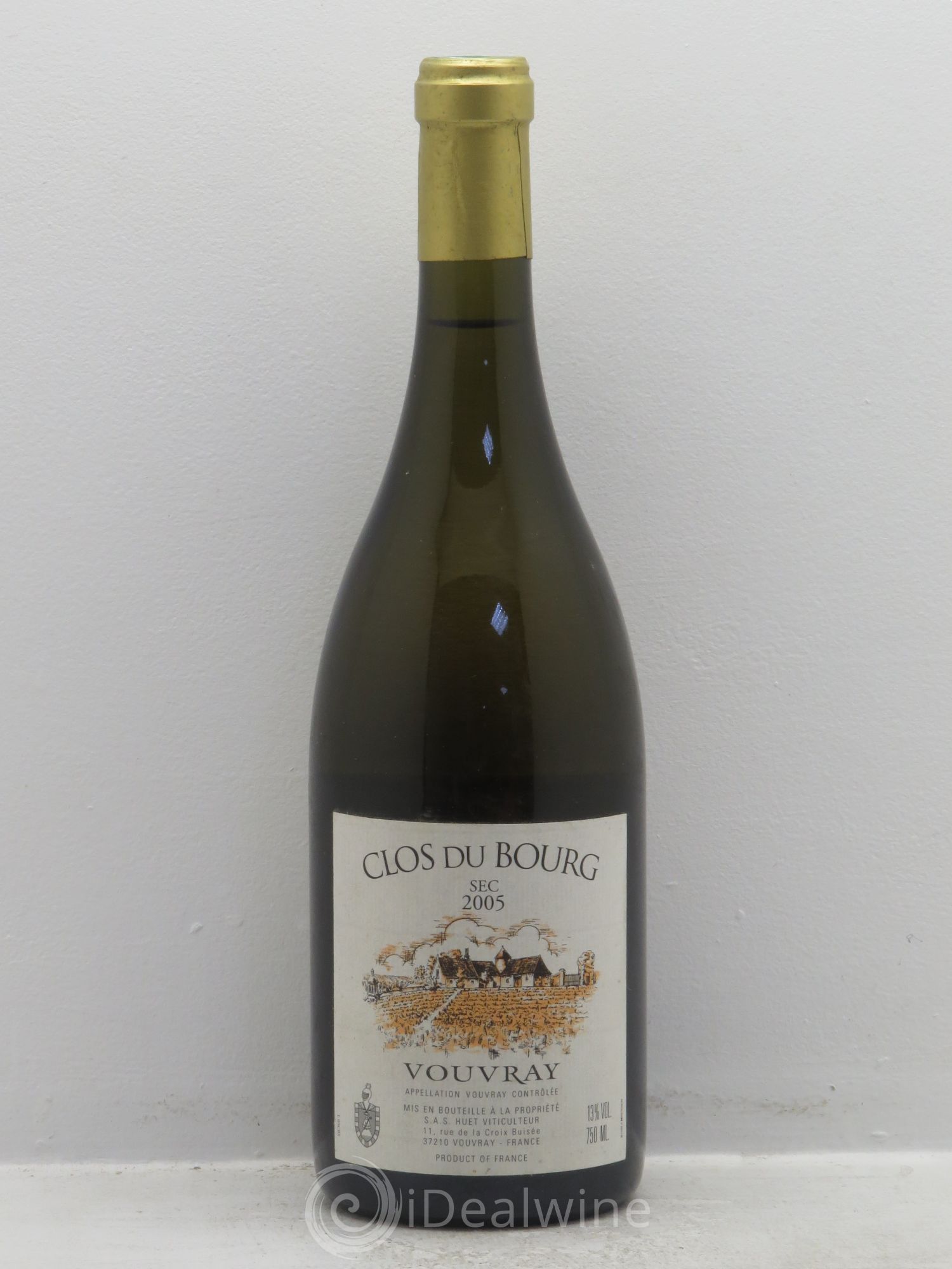 Vouvray Clos du Bourg Sec Domaine Huet 2005 - Lot de 1 bouteille - 0