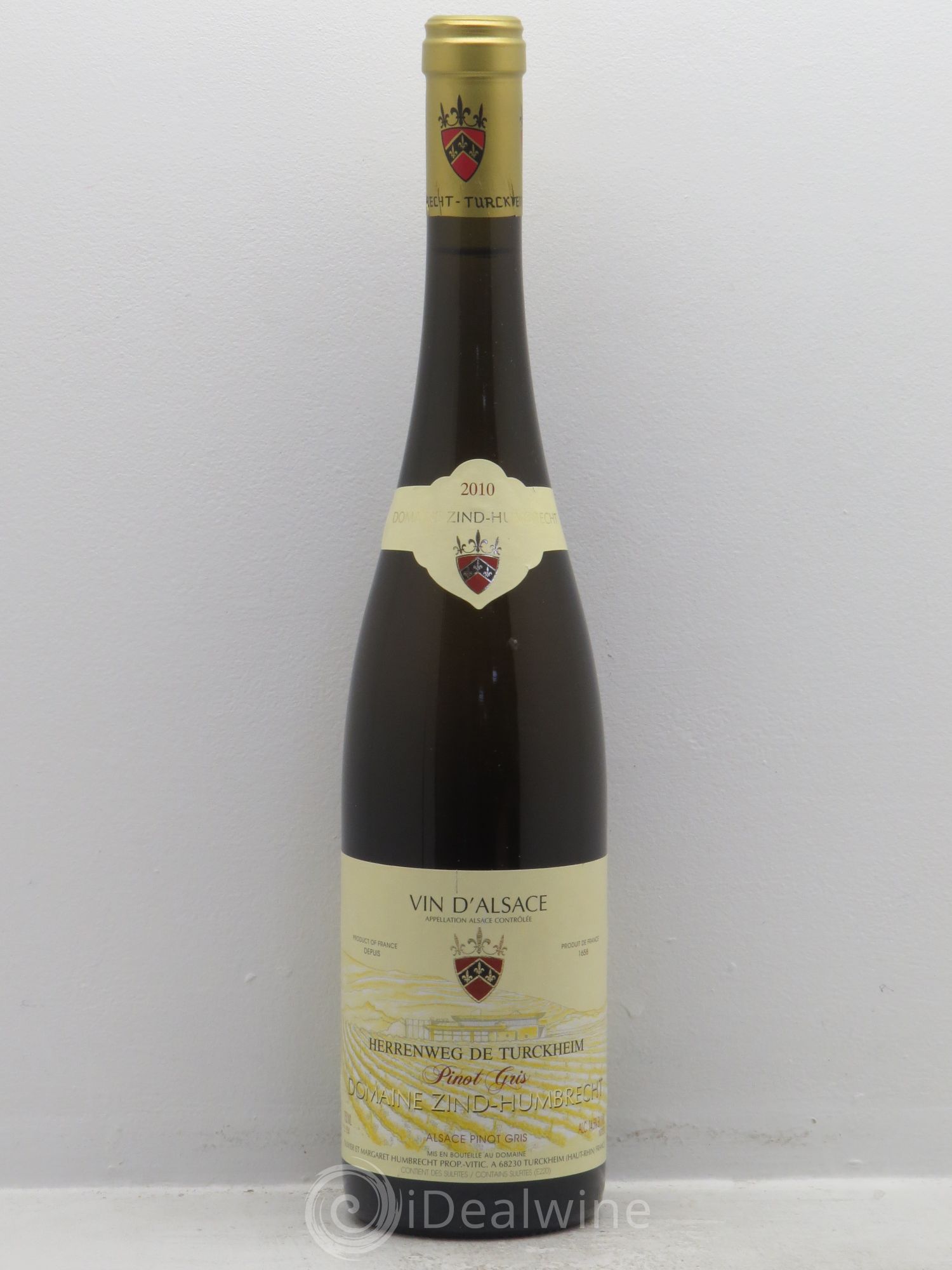 Alsace Pinot Gris (anciennement Tokay) Zind-Humbrecht (Domaine) Herrenweig de Turckheim 2010 - Posten von 1 Flasche - 0