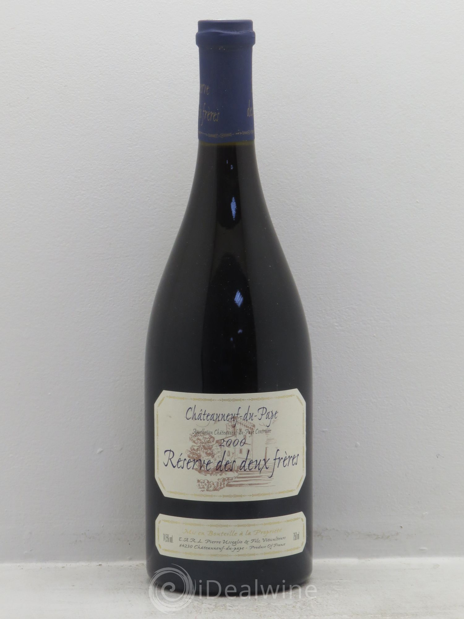 Châteauneuf-du-Pape Réserve des 2 frères Pierre Usseglio & Fils 2000 - Lot de 1 bouteille - 0