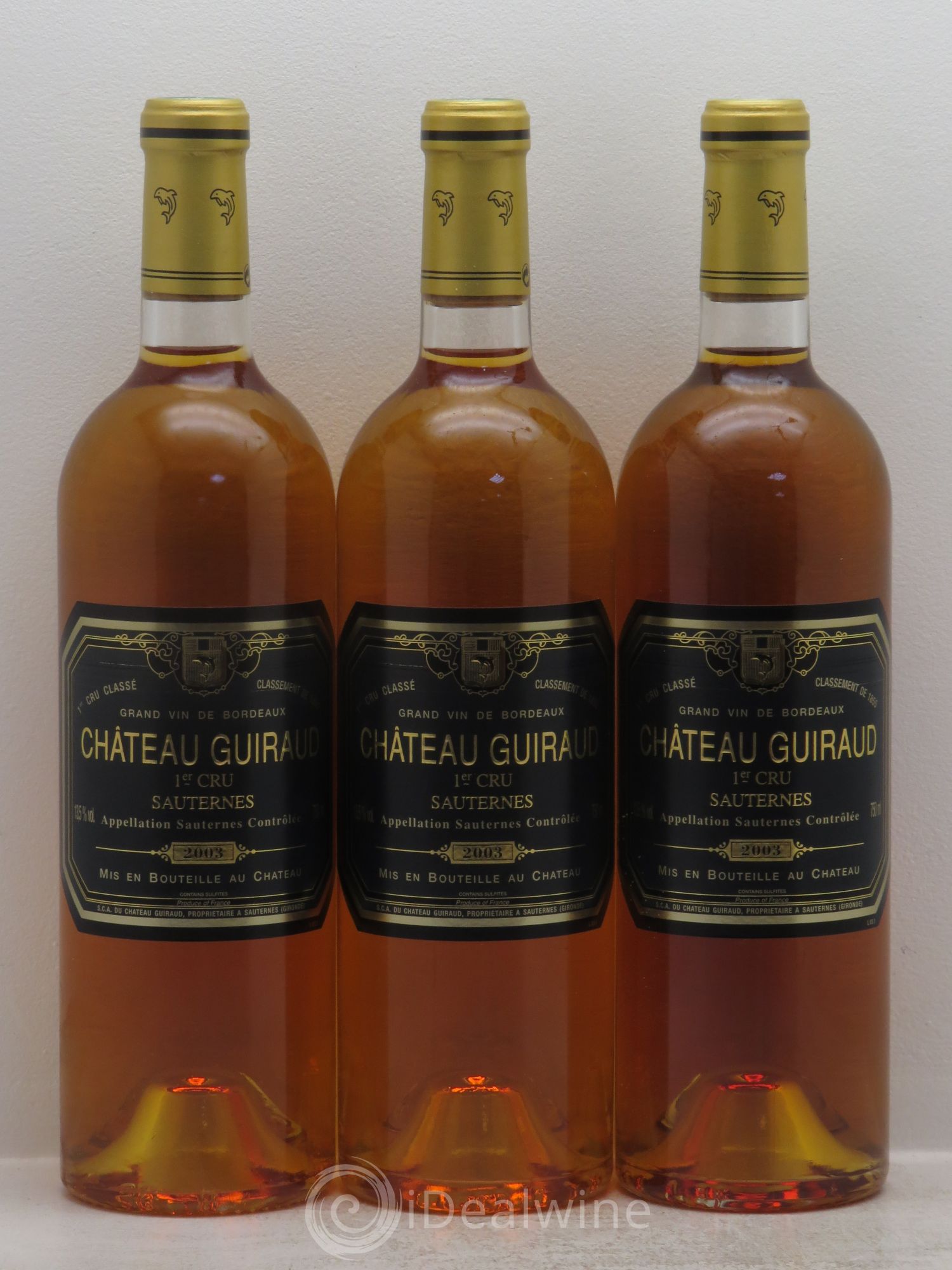 Château Guiraud 1er Grand Cru Classé 2003 - Lotto di 3 bottiglie - 0