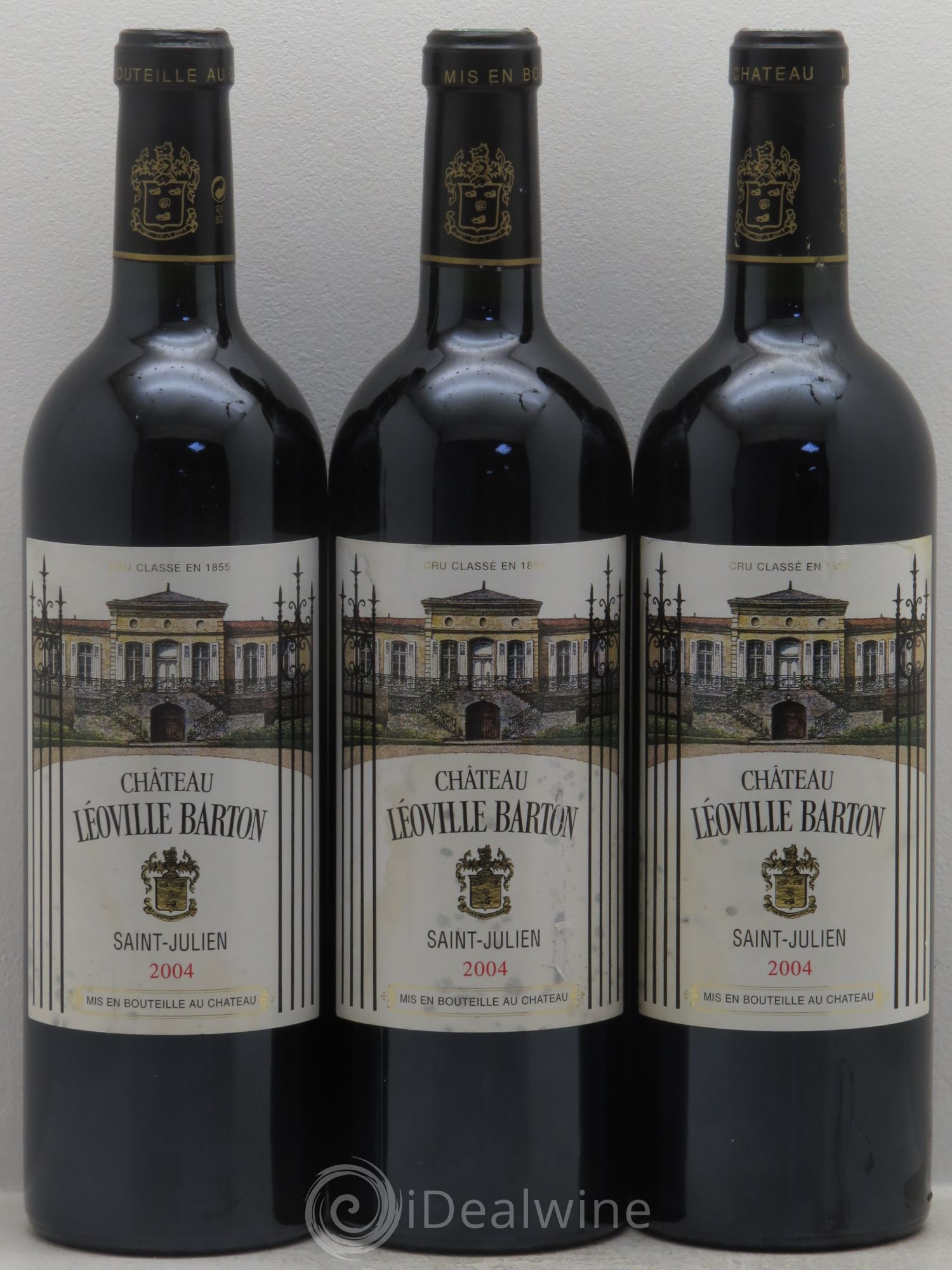 Château Léoville Barton 2ème Grand Cru Classé 2004 - Lot de 3 bouteilles - 0