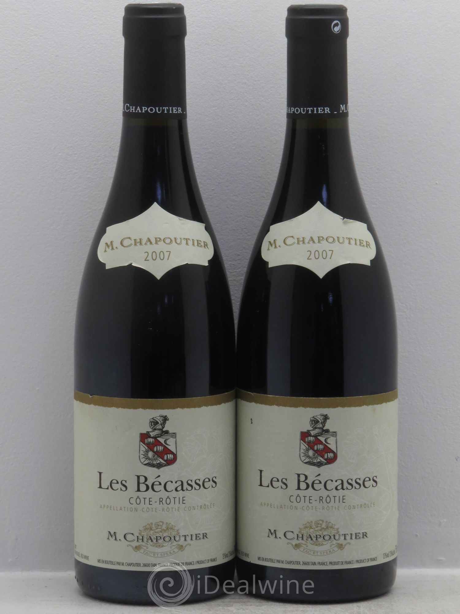 Côte-Rôtie Les Bécasses Chapoutier 2007 - Lot de 2 bouteilles - 0