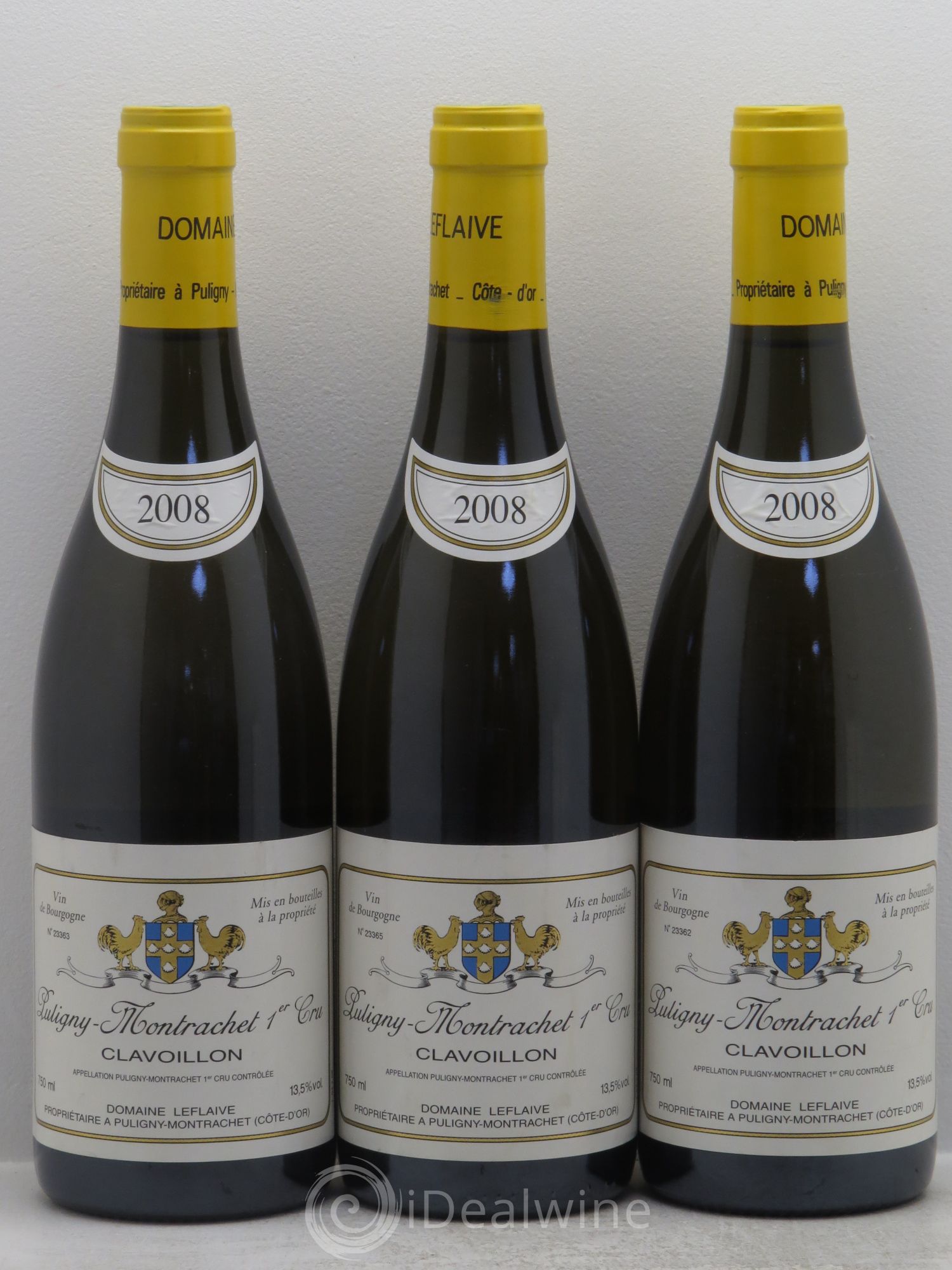Puligny-Montrachet 1er Cru Clavoillon Leflaive (Domaine) 2008 - Lot de 3 bouteilles - 0
