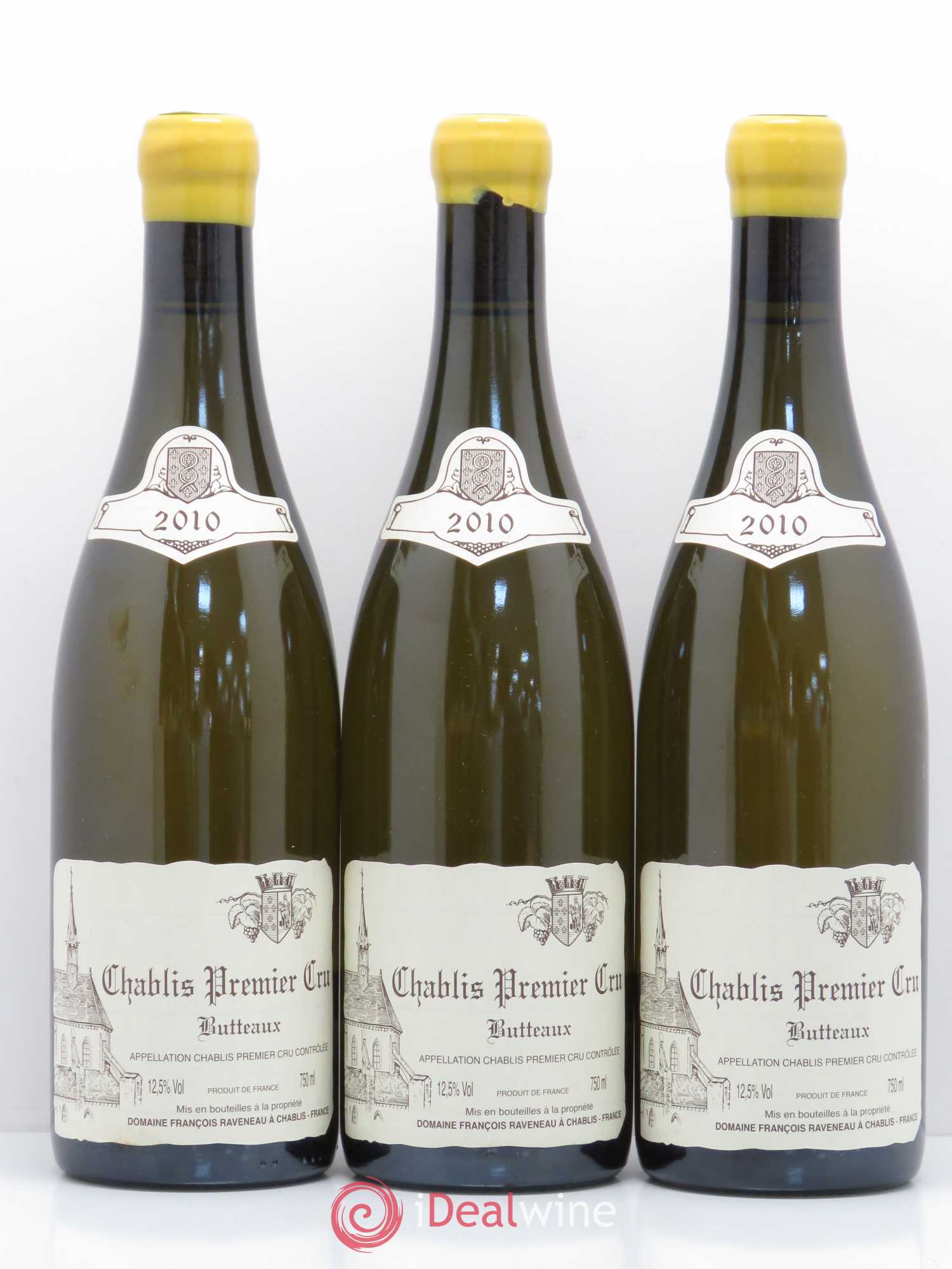 Chablis 1er Cru Butteaux Raveneau (Domaine) 2010 - Lot de 3 bouteilles - 0