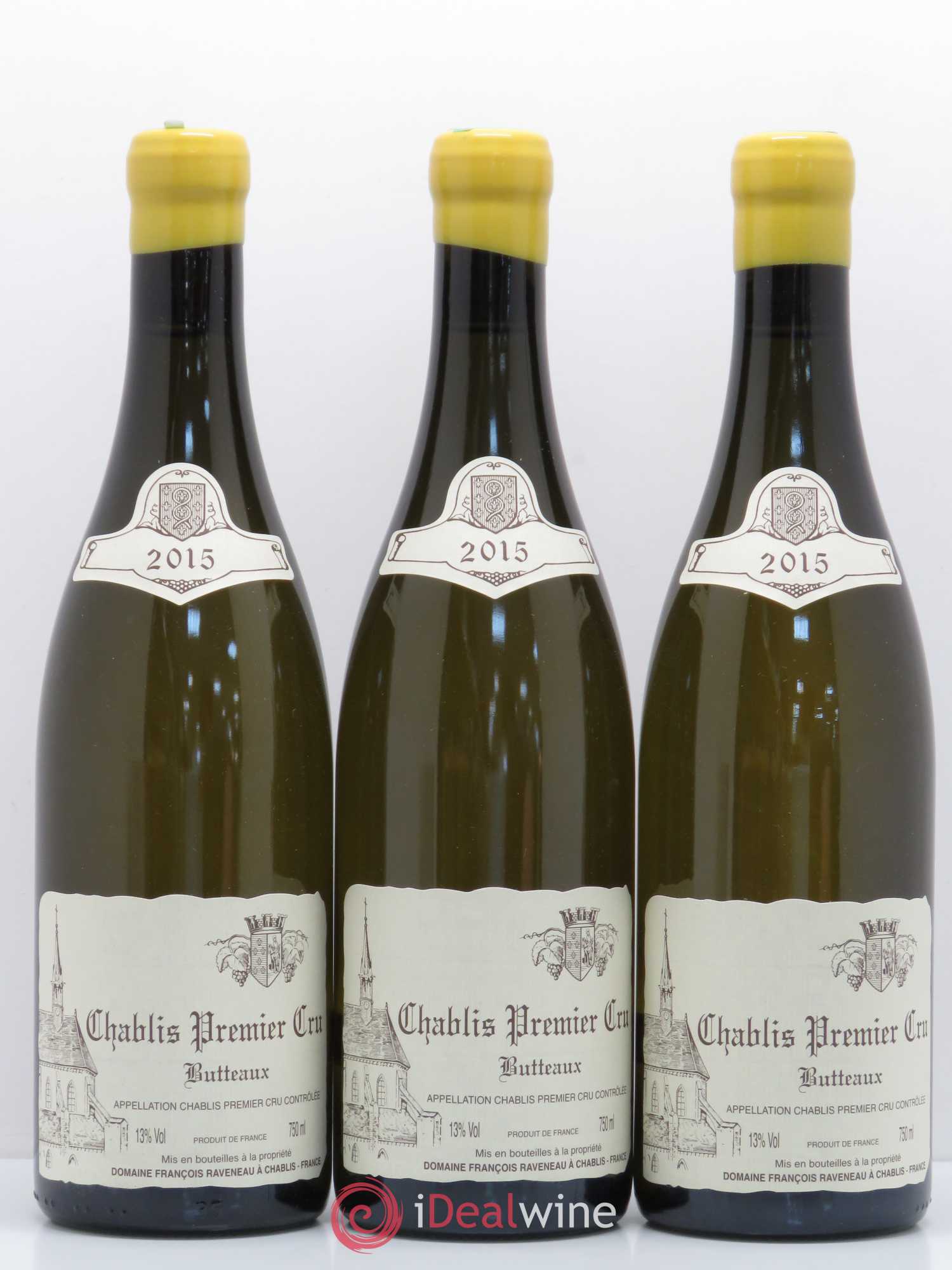 Chablis 1er Cru Butteaux Raveneau (Domaine) 2015 - Lot de 3 bouteilles - 0
