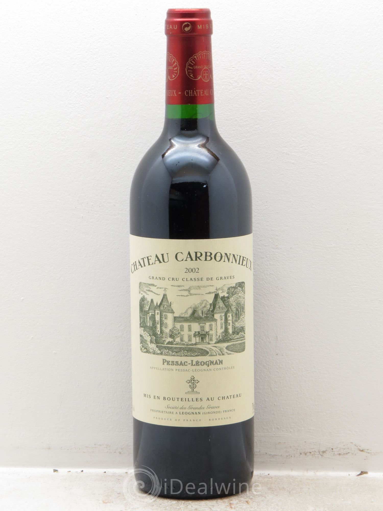 Château Carbonnieux Cru Classé de Graves 2002 - Lot de 1 bouteille - 0